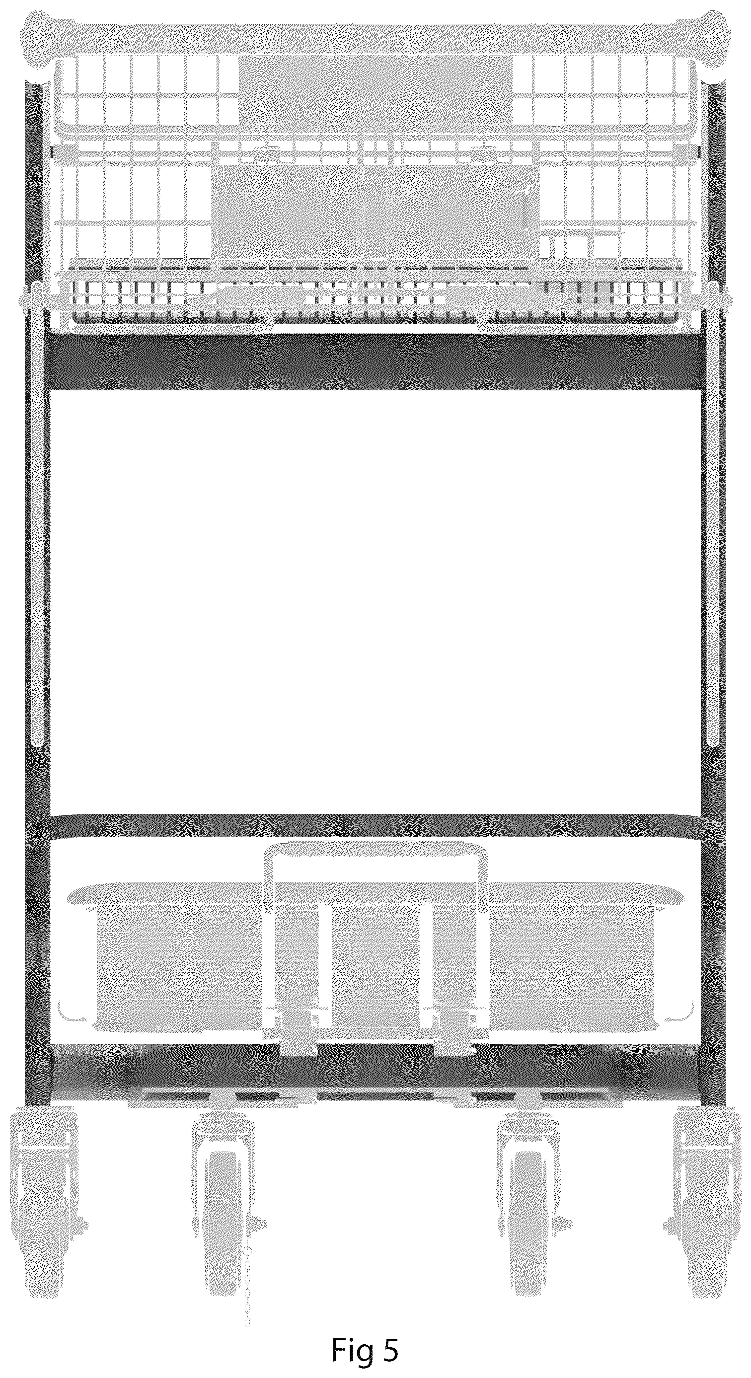 Patent USD1124568 Figure 5 – Cart frame