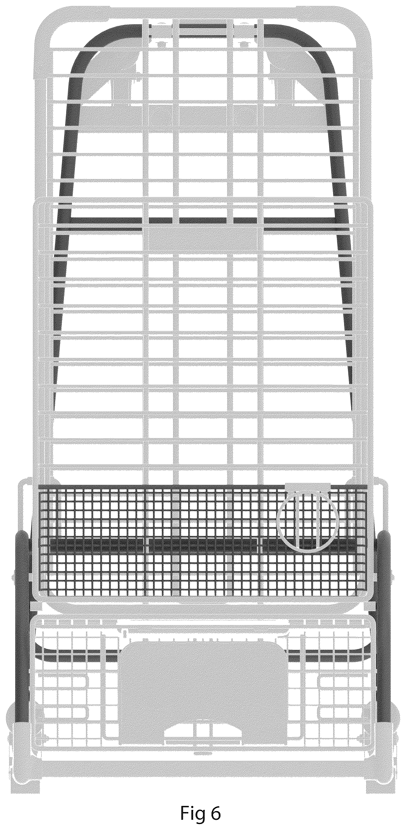 Patent USD1124568 Figure 6 – Cart frame