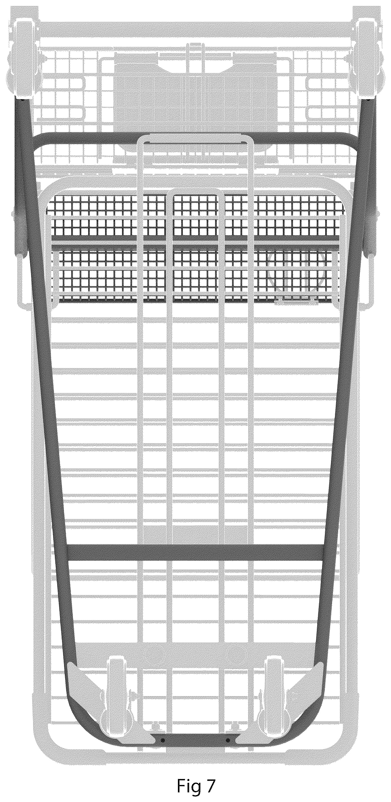 Patent USD1124568 Figure 7 – Cart frame