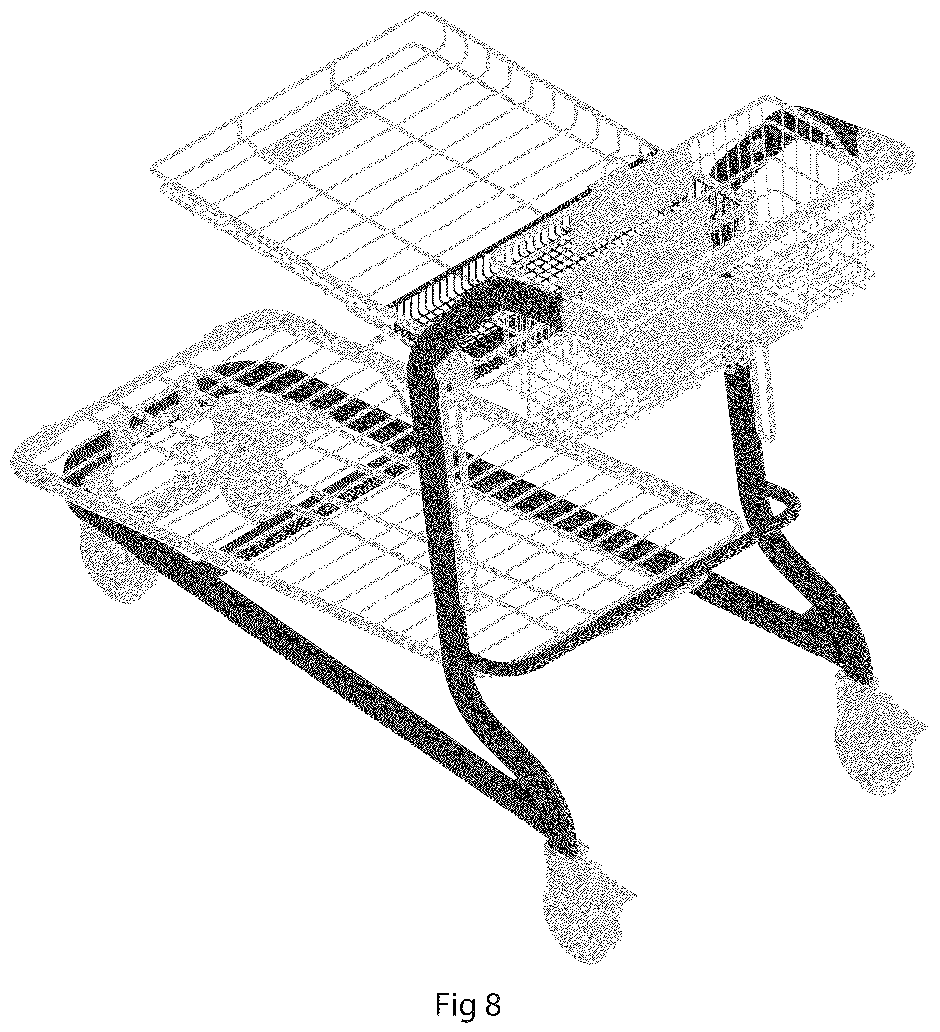 Patent USD1124568 Figure 8 – Cart frame