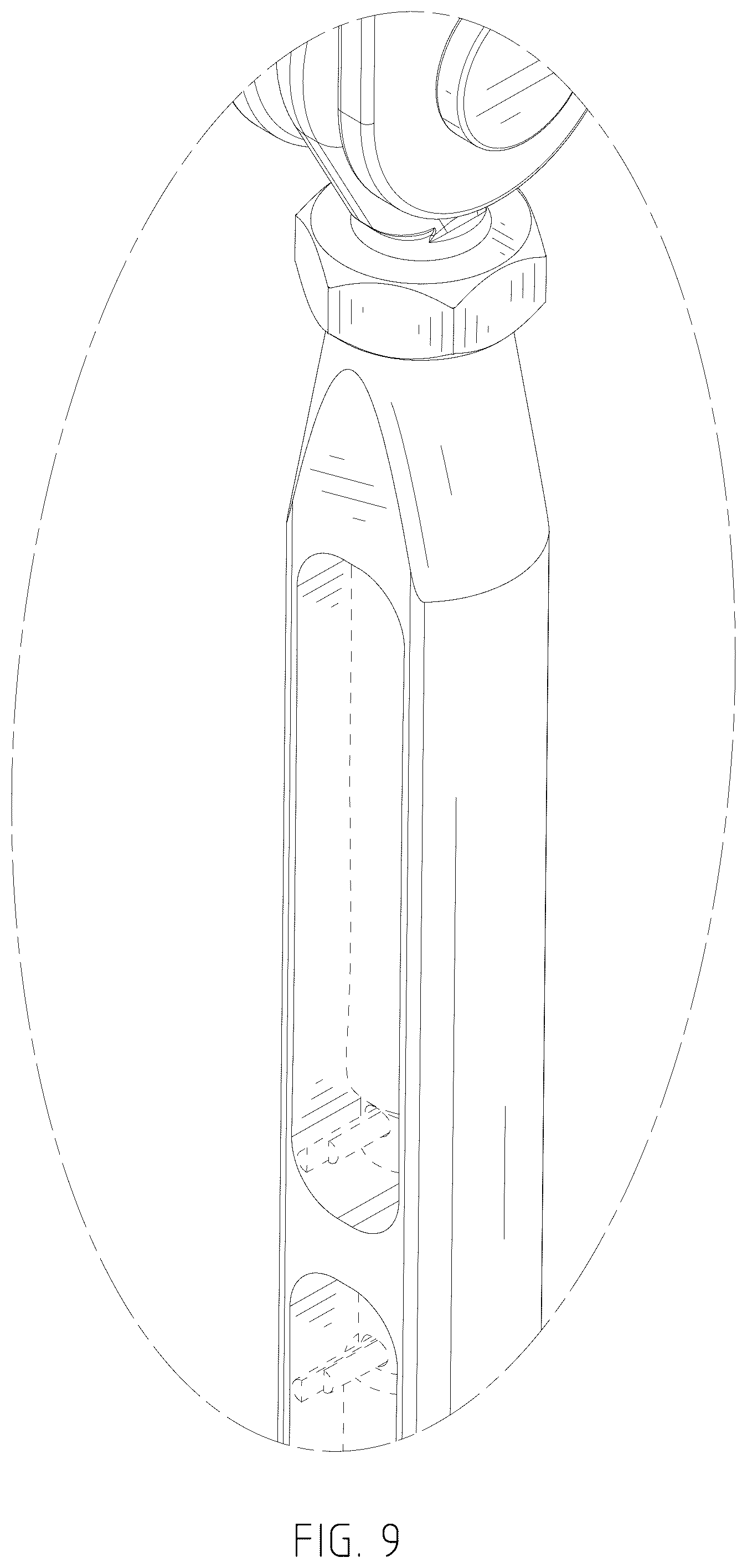 Patent USD1124572 Figure 9 – Buffer and tension device for end of the lifeline system