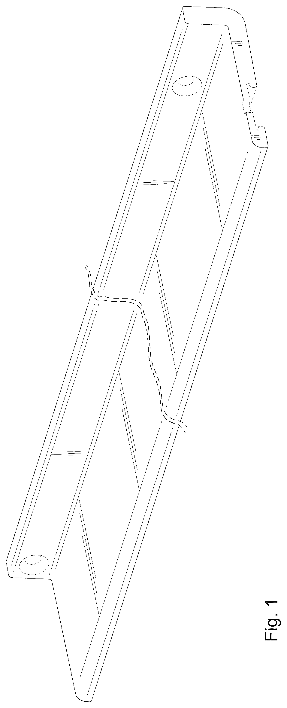 Patent USD1124574 Figure 1 – Conveyor belt edge guard