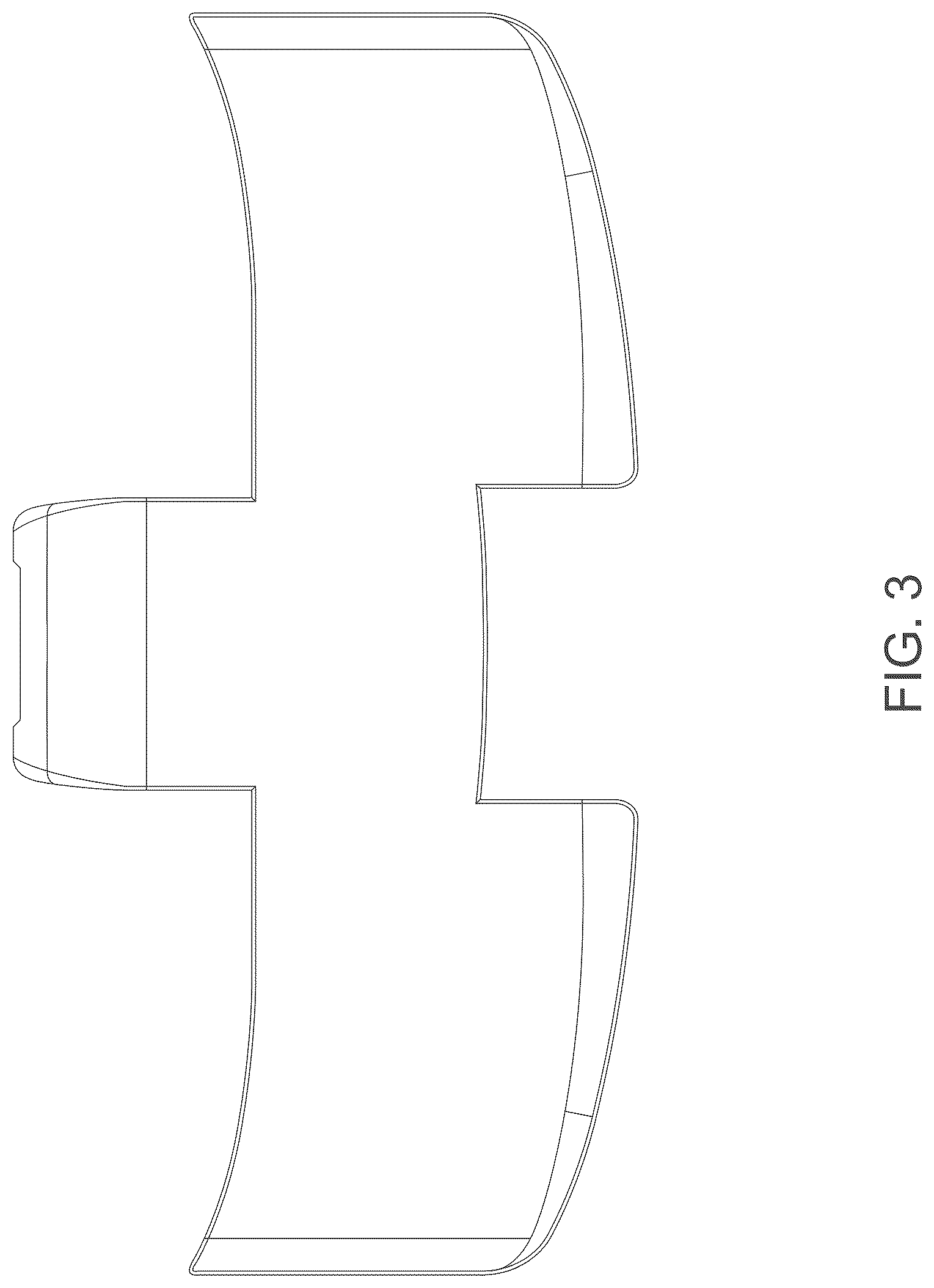Patent USD1124576 Figure 3 – Link of a conveyor chain