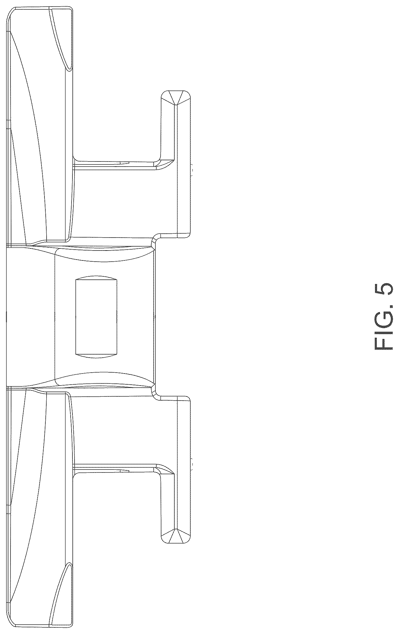 Patent USD1124576 Figure 5 – Link of a conveyor chain