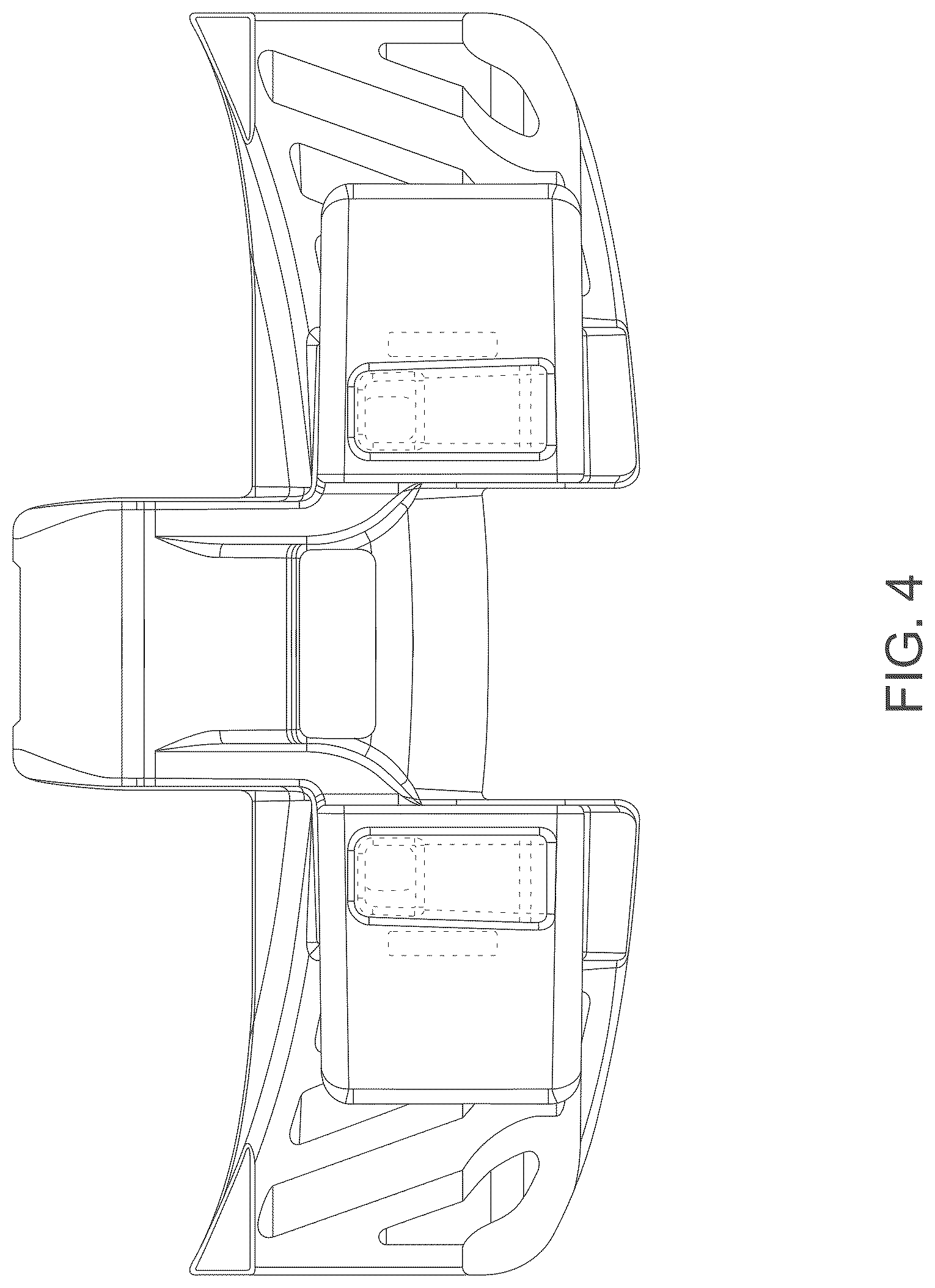 Patent USD1124577 Figure 4 – Link of a conveyor chain