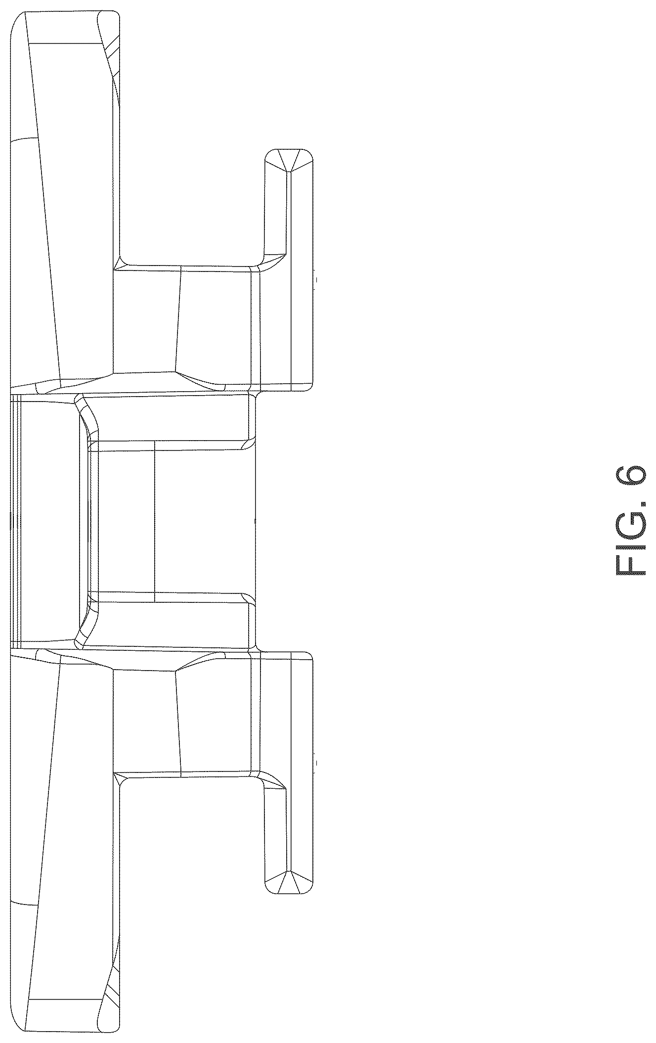 Patent USD1124577 Figure 6 – Link of a conveyor chain