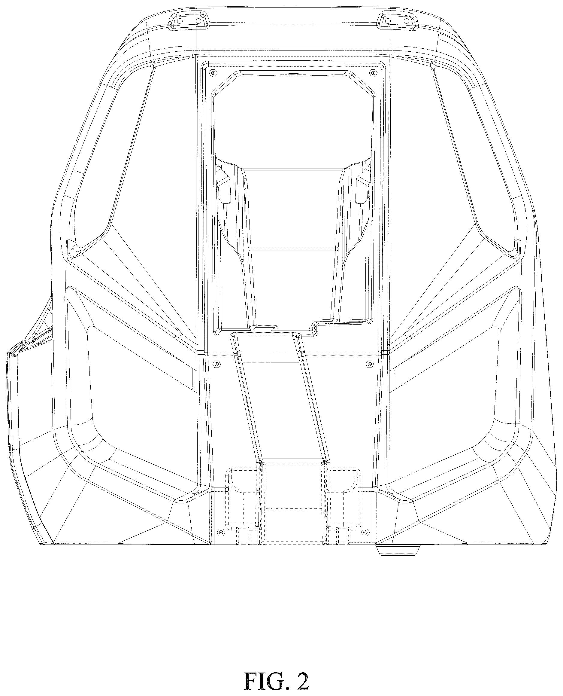 Patent USD1124578 Figure 2 – Vehicle body component