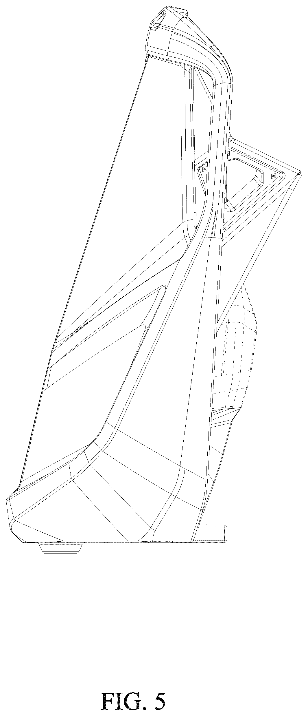 Patent USD1124578 Figure 5 – Vehicle body component