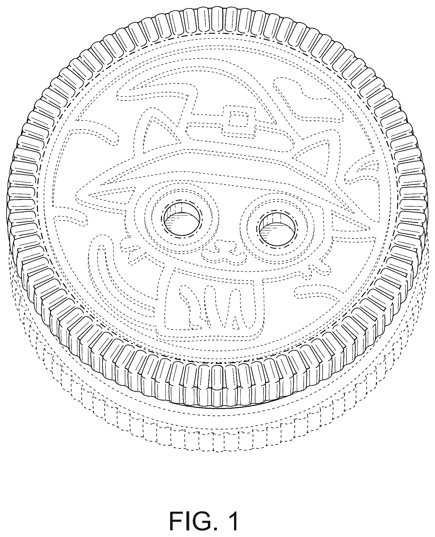 Patent USD1124580 — Food product — Figure 1
