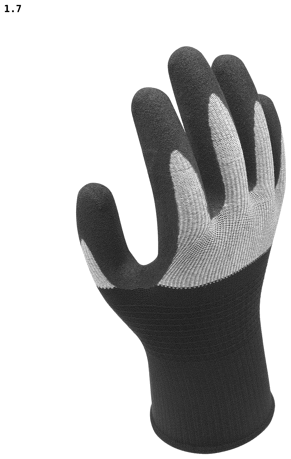 Patent USD1124583 Figure 7 – Glove