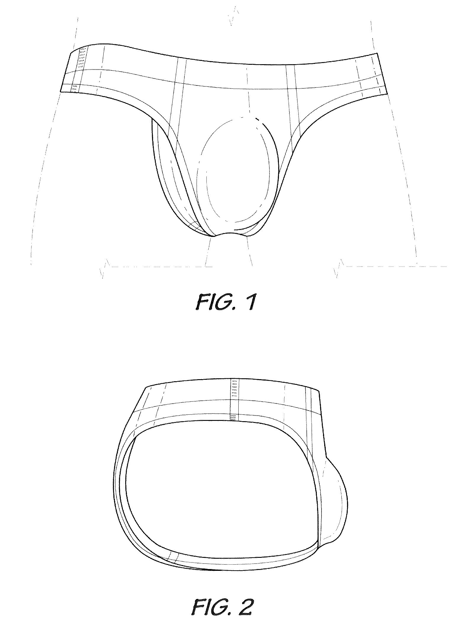 Patent USD1124584 Figure 1 – Undergarment