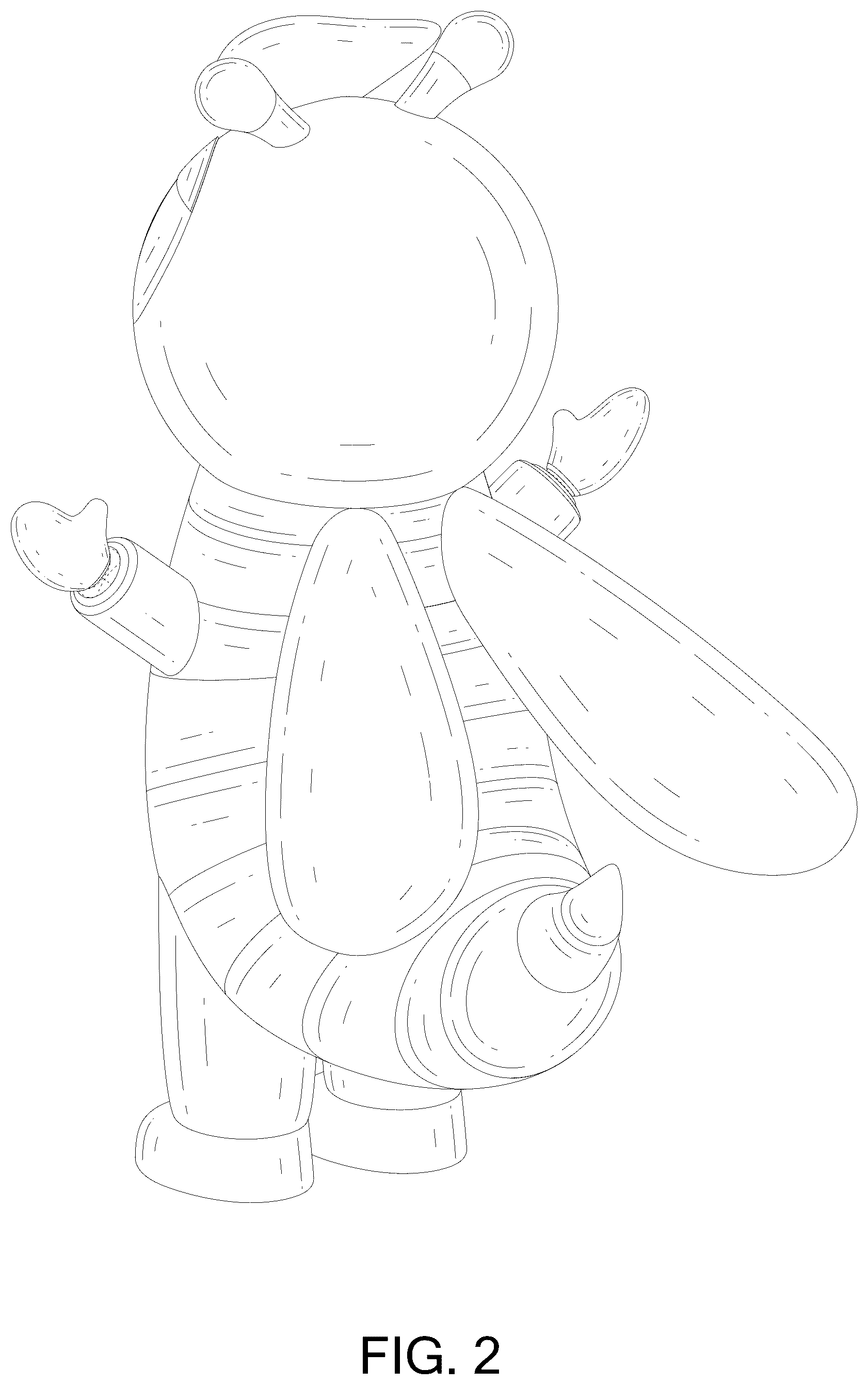Patent USD1124586 Figure 2 – Inflatable costume
