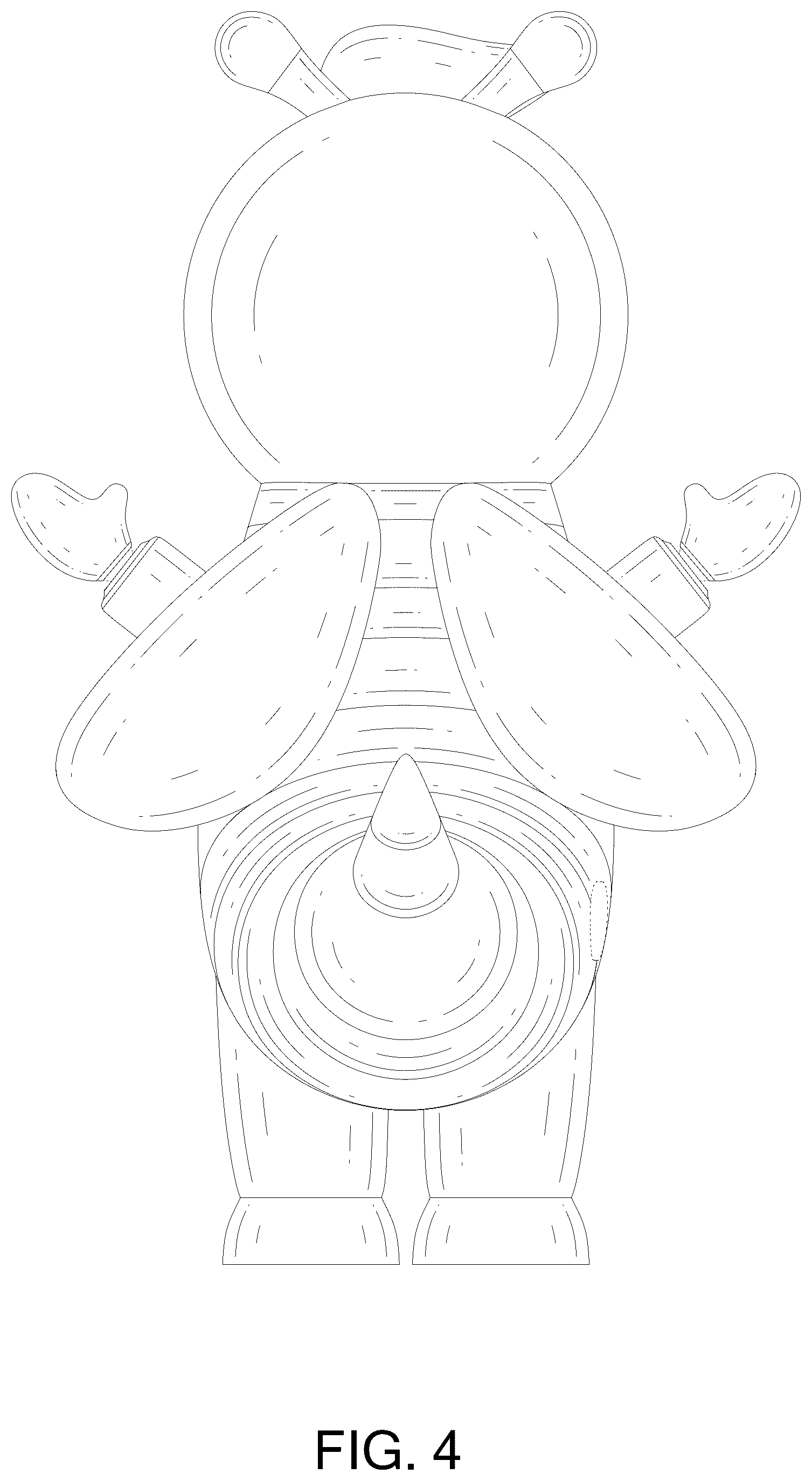 Patent USD1124586 Figure 4 – Inflatable costume