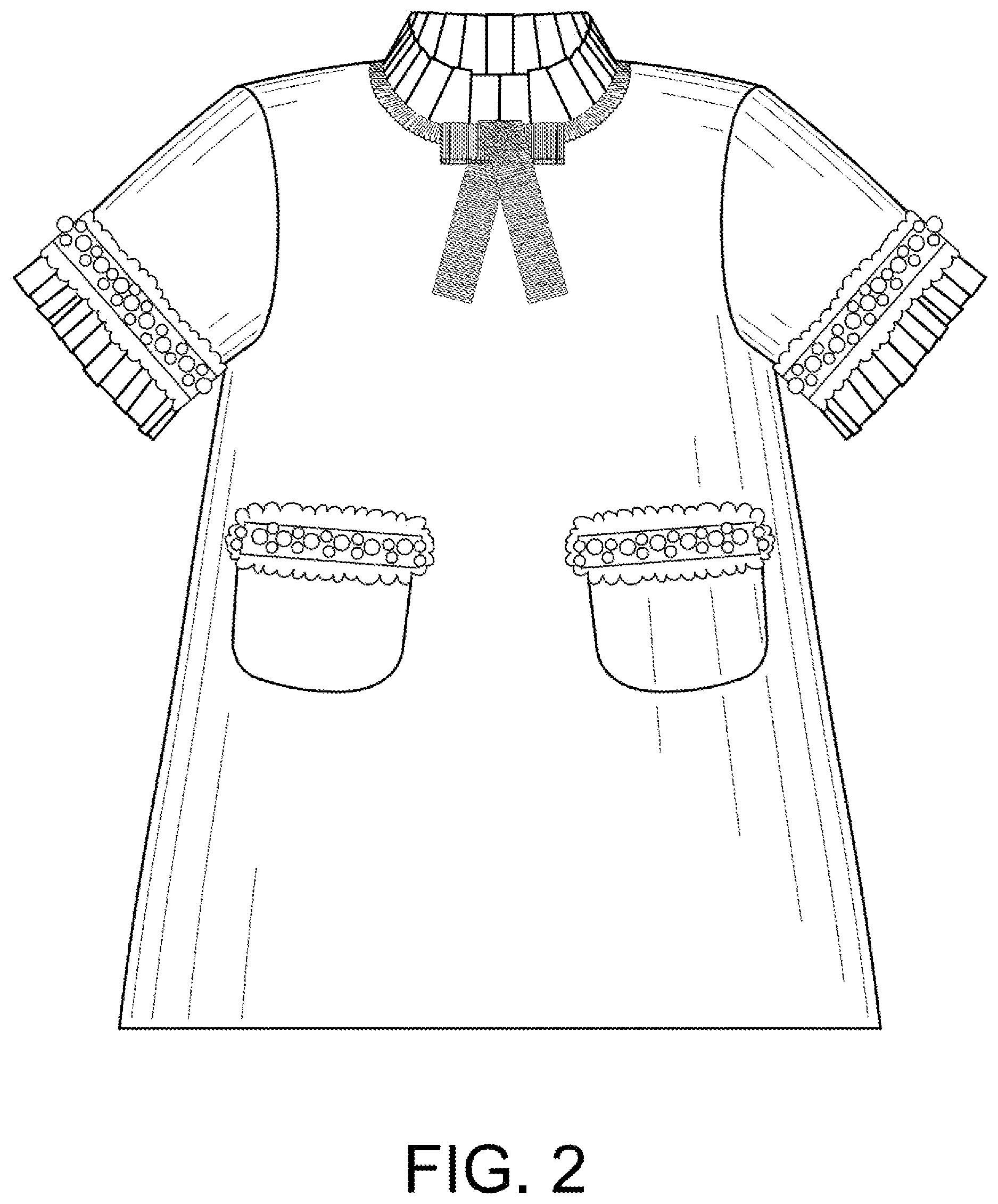 Patent USD1124588 Figure 2 – Dress