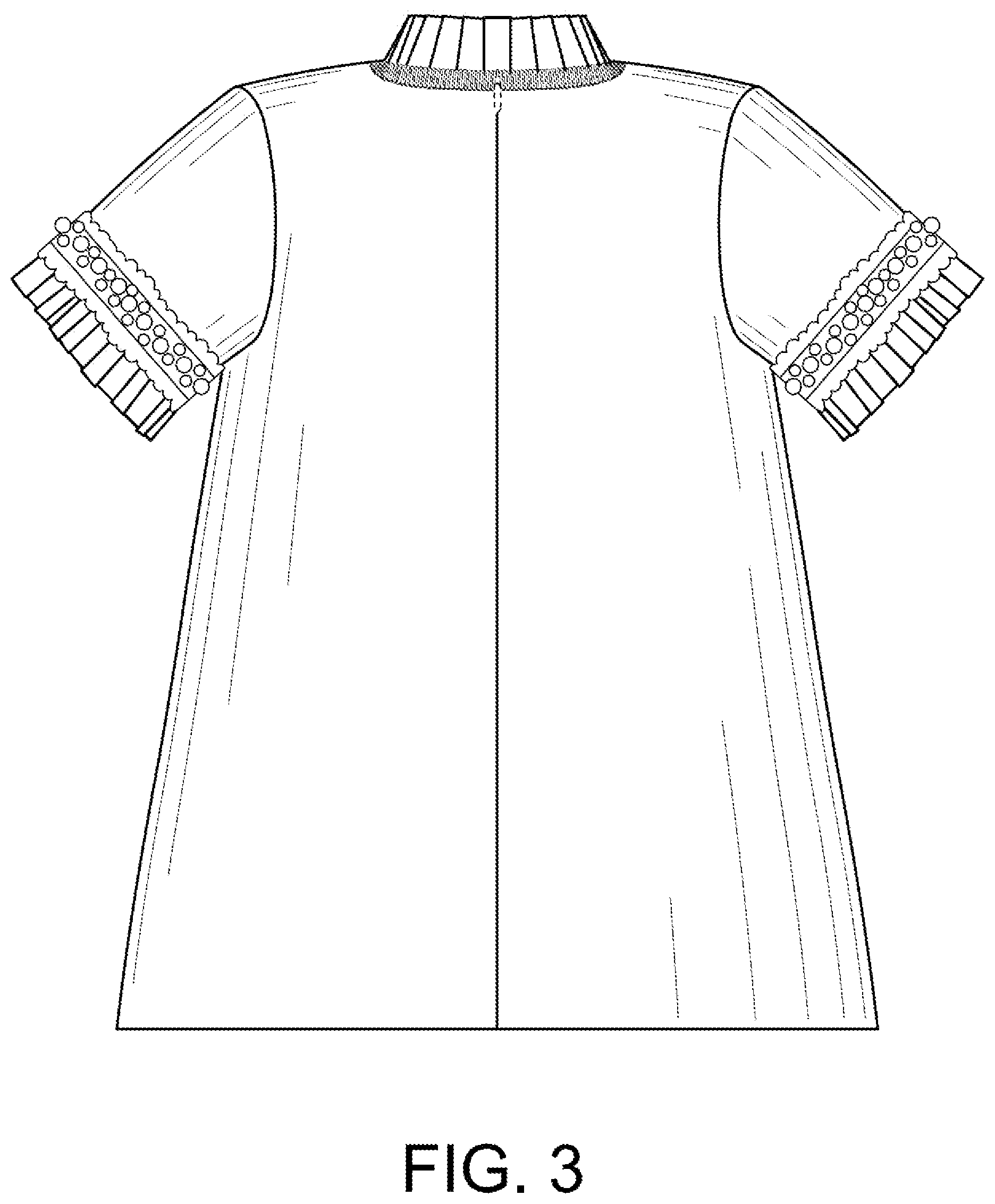 Patent USD1124588 Figure 3 – Dress