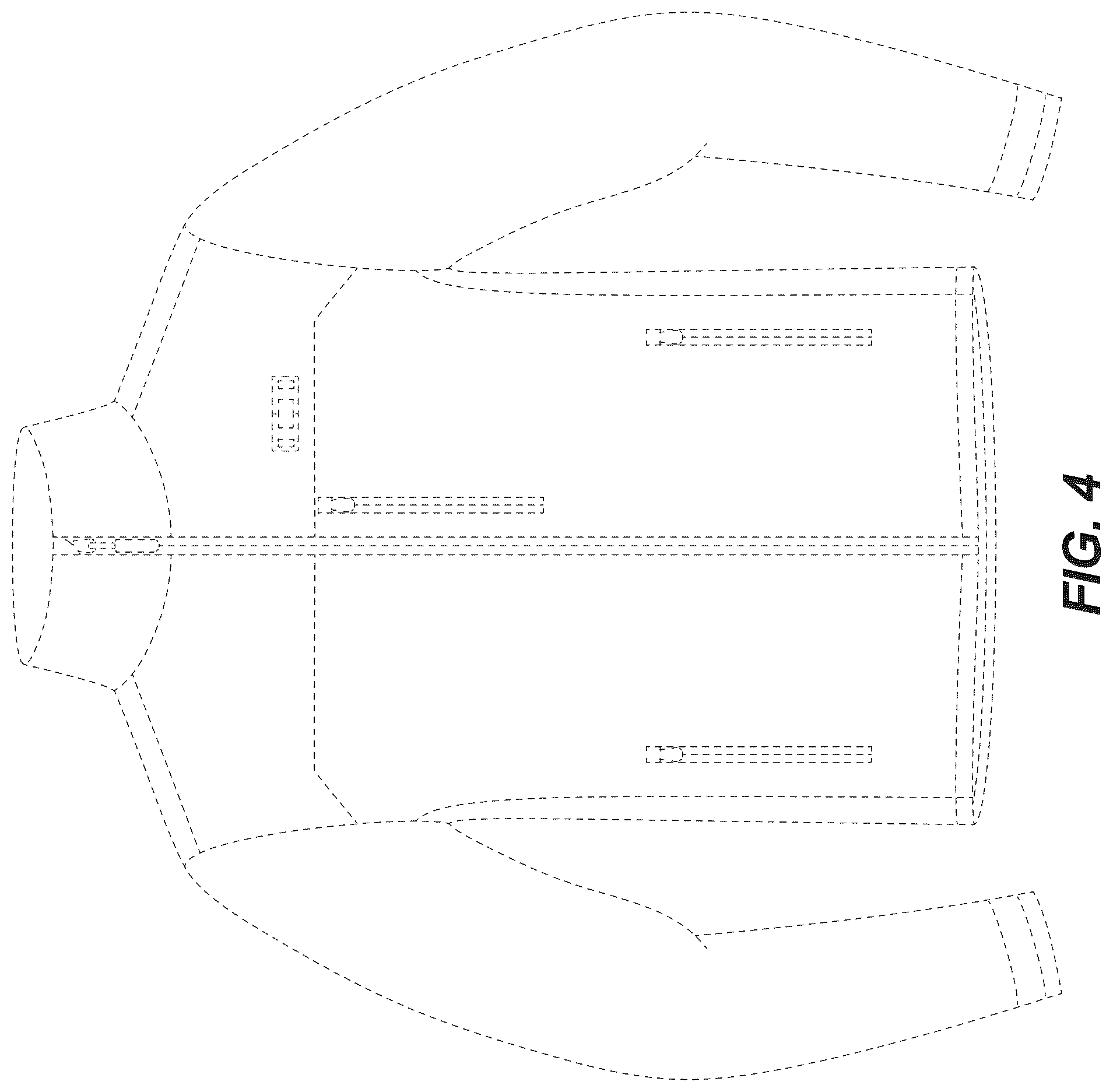 Patent USD1124590 Figure 4 – Article of clothing