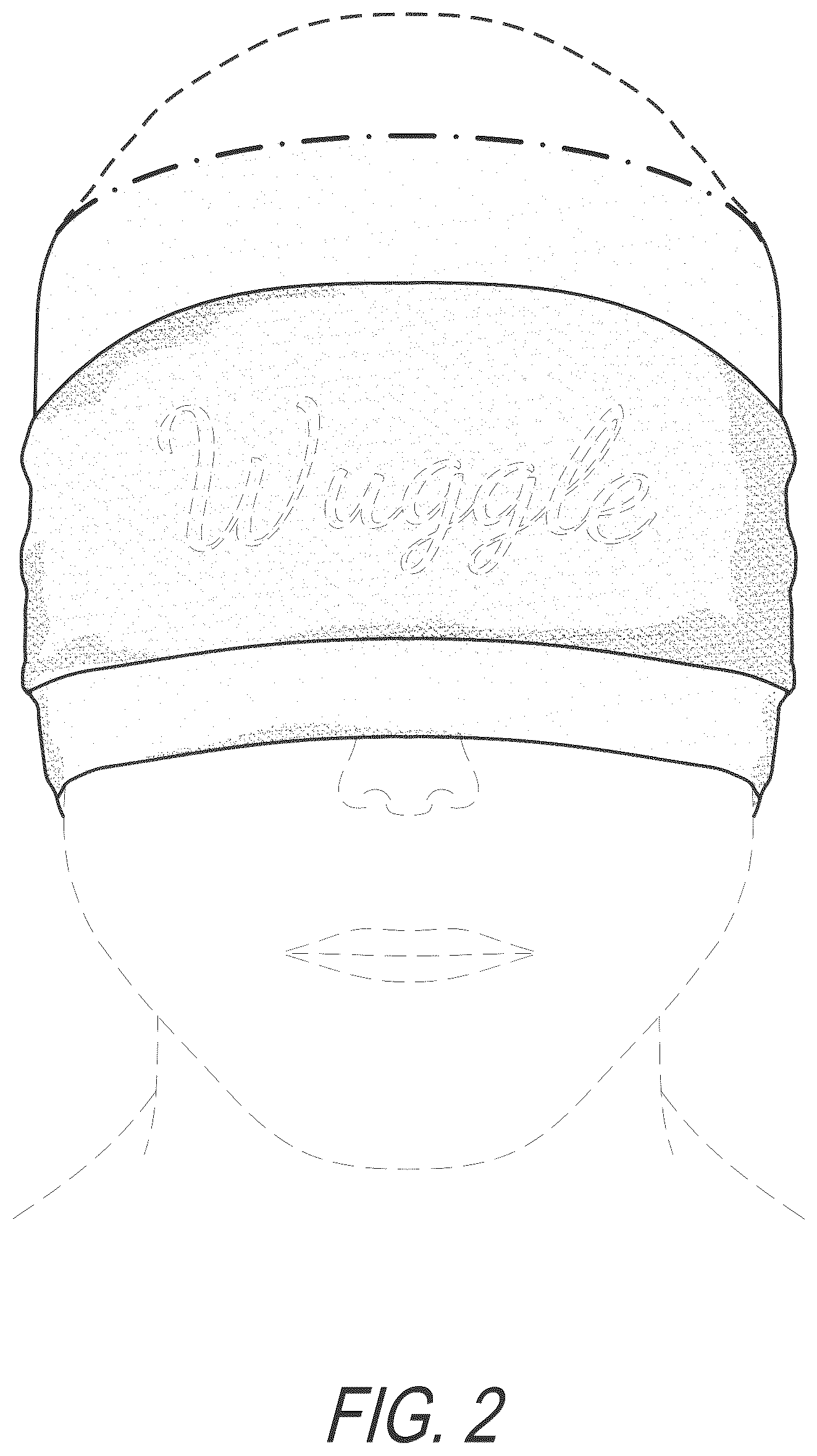 Patent USD1124592 Figure 2 – Headwear
