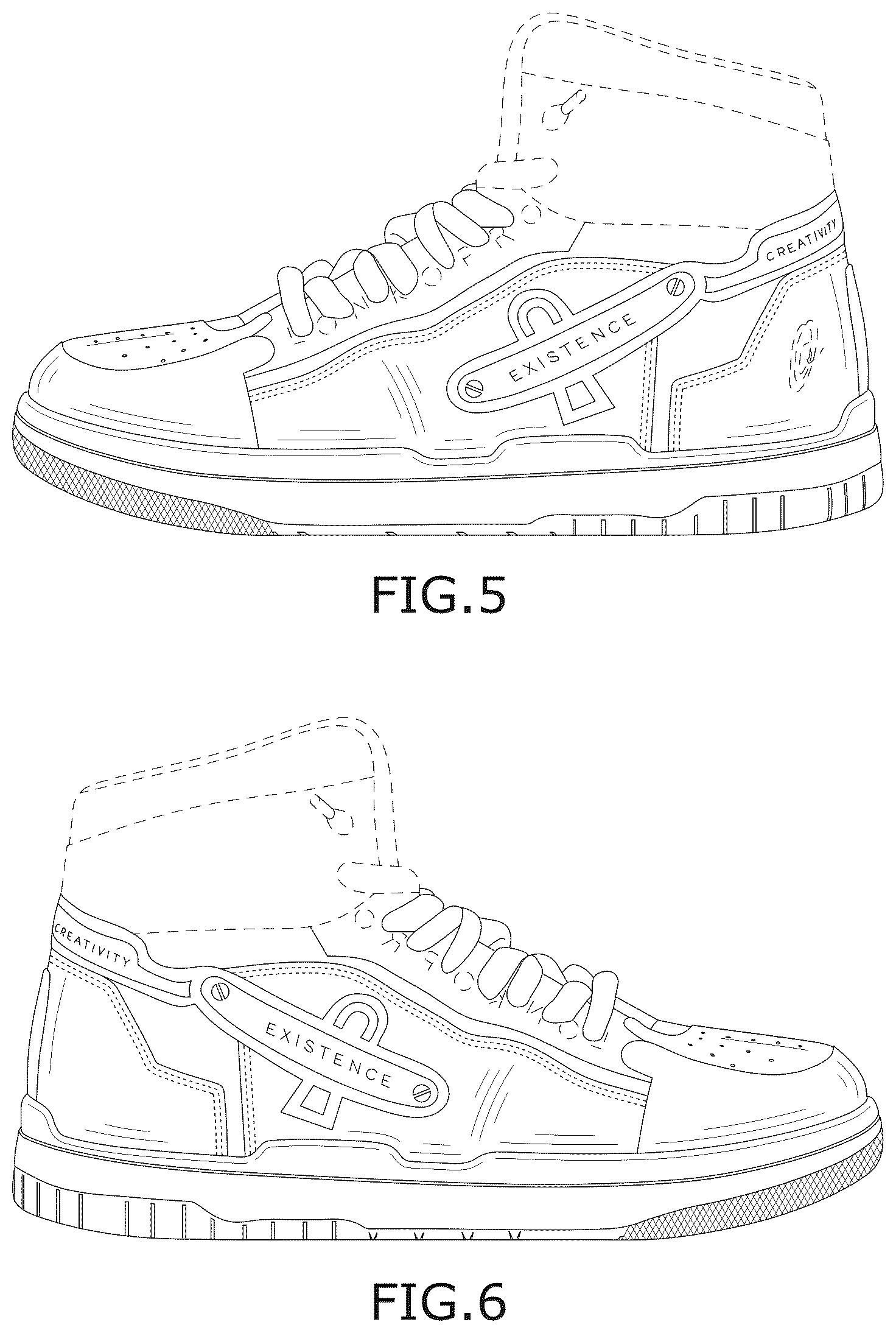 Patent USD1124594 Figure 3 – Athletic shoe