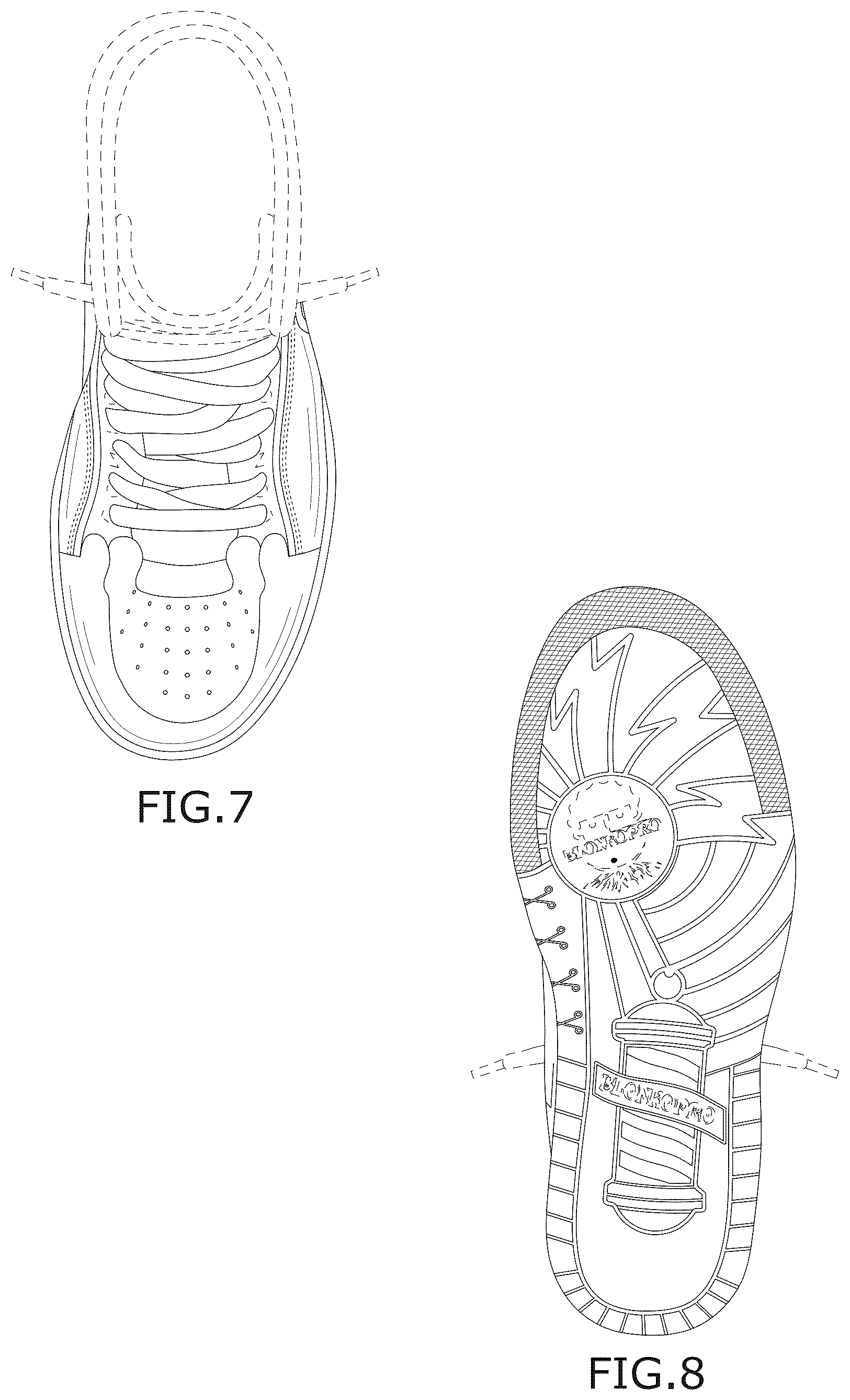 Patent USD1124594 Figure 4 – Athletic shoe