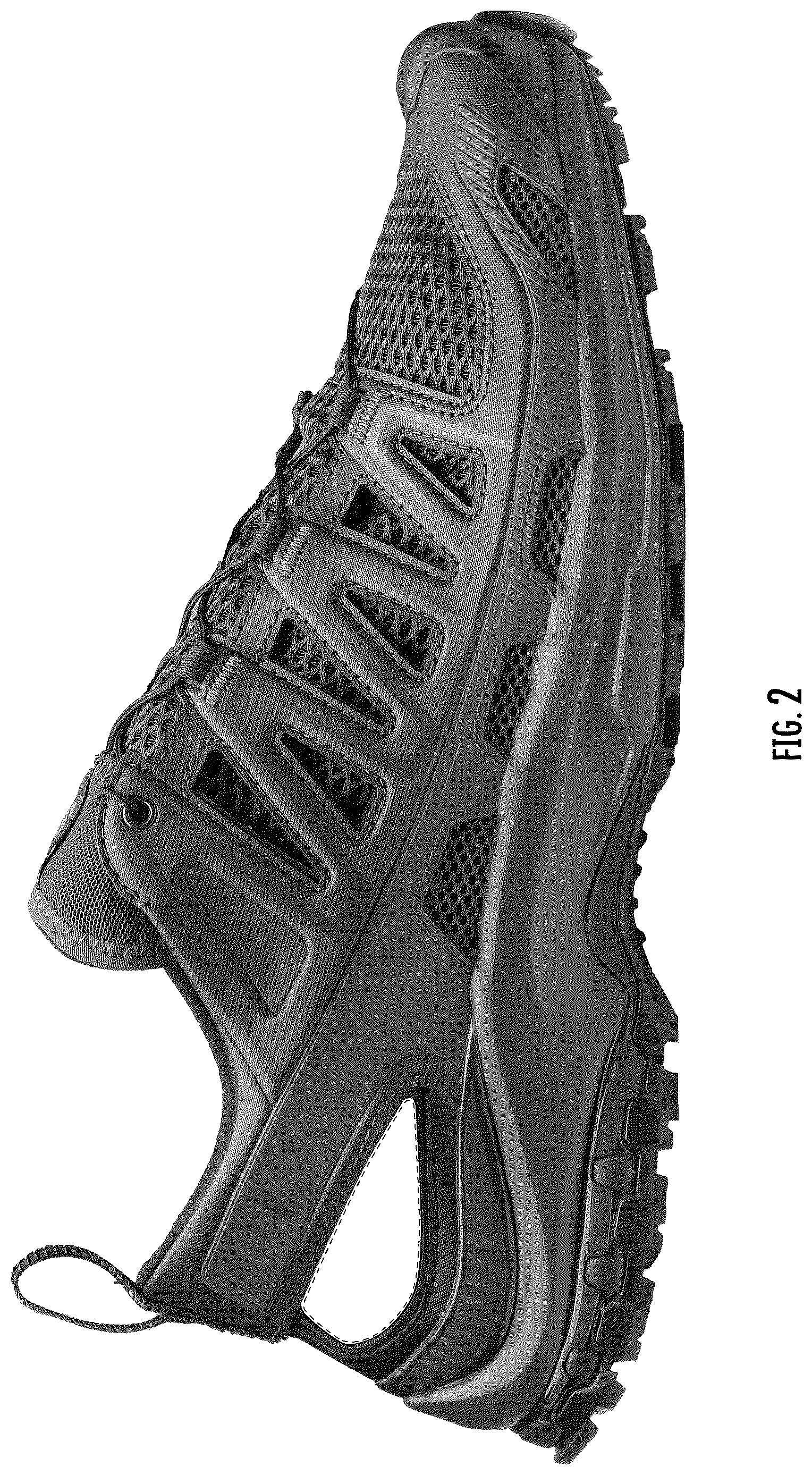 Patent USD1124595 Figure 2 – Footwear article