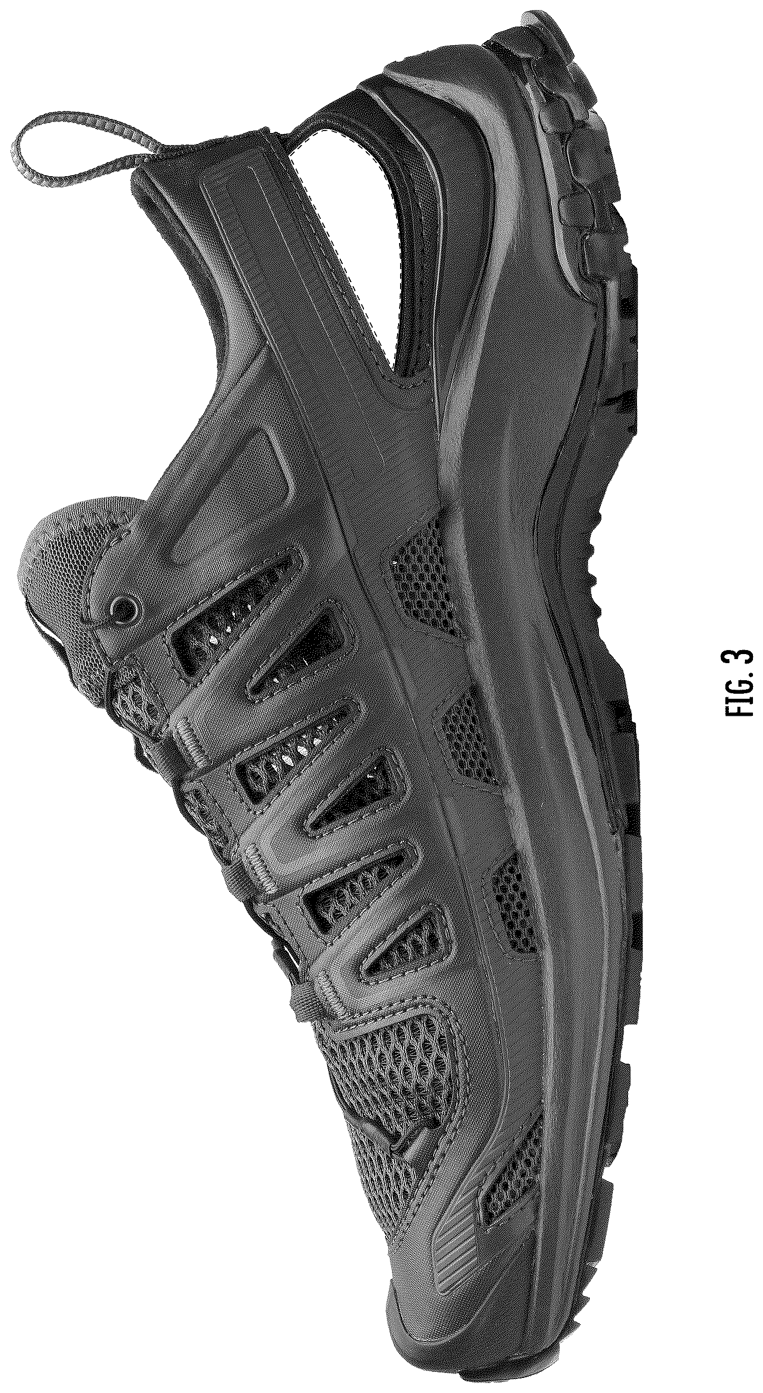 Patent USD1124595 Figure 3 – Footwear article