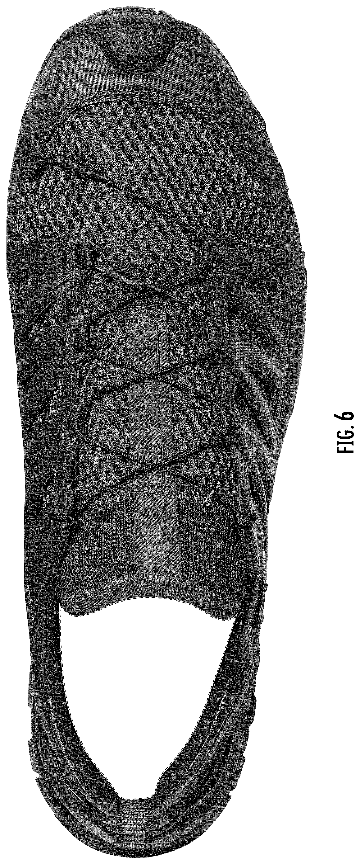 Patent USD1124595 Figure 6 – Footwear article