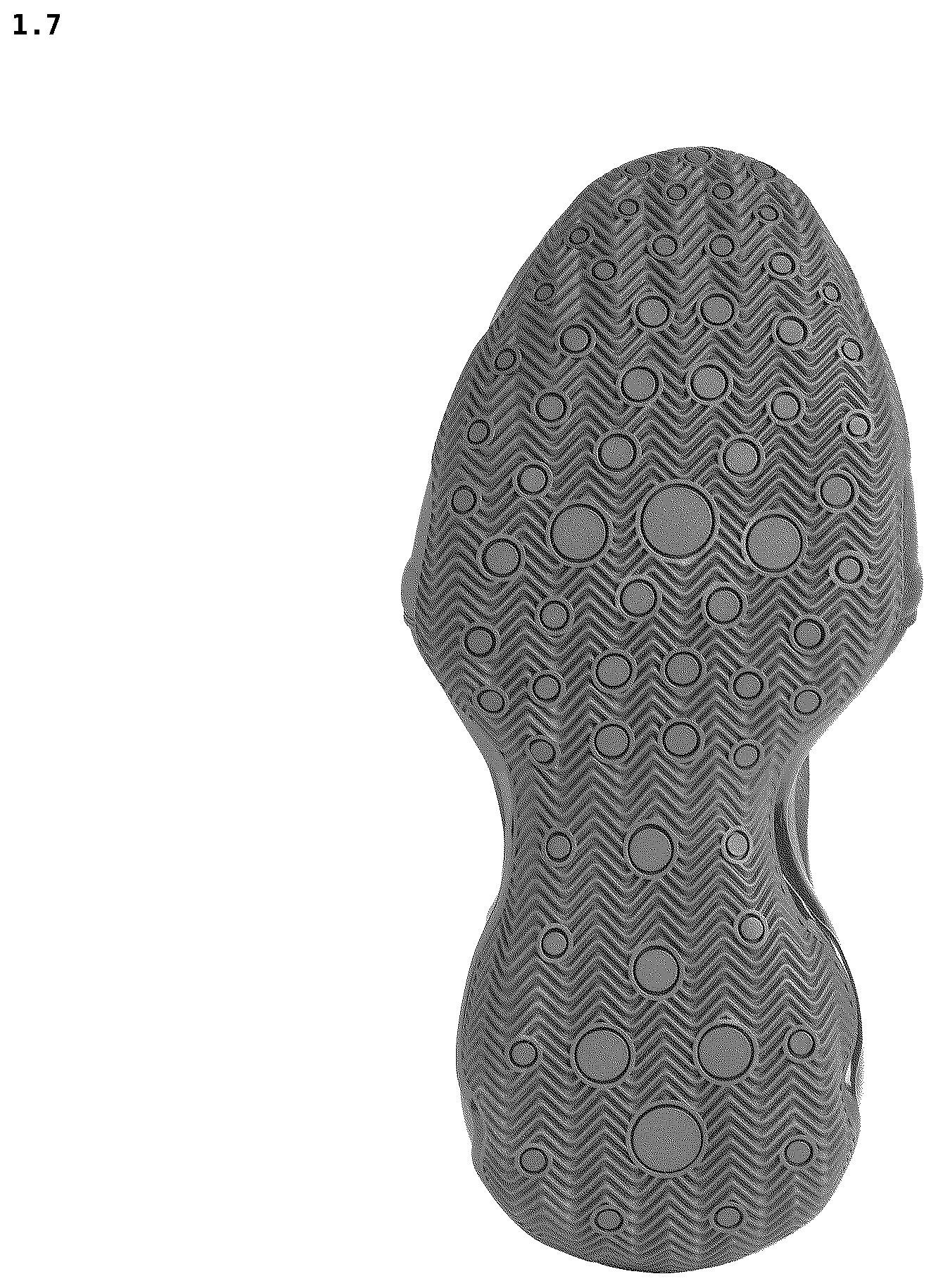 Patent USD1124596 Figure 7 – Shoe