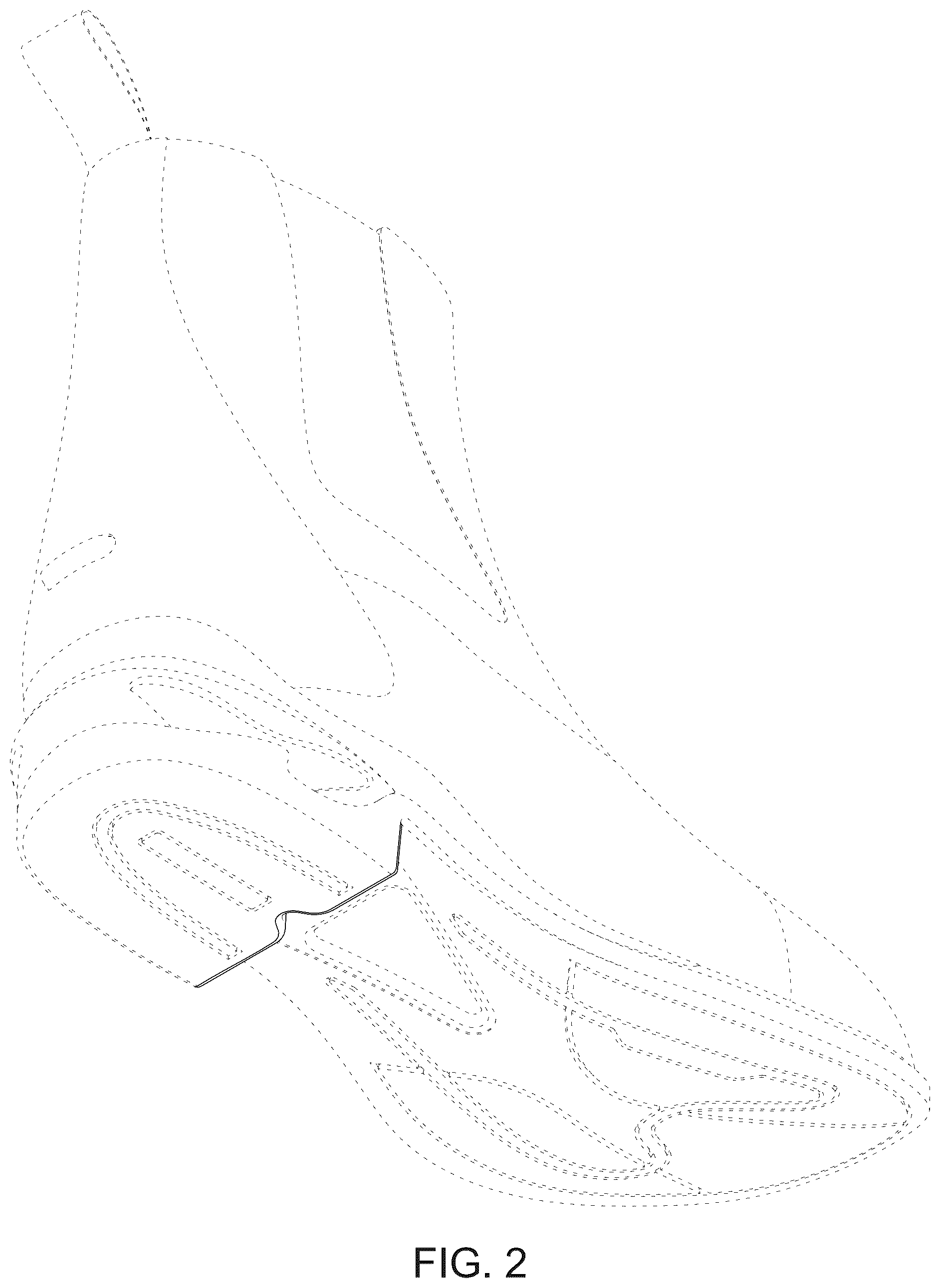 Patent USD1124599 Figure 2 – Footwear outsole