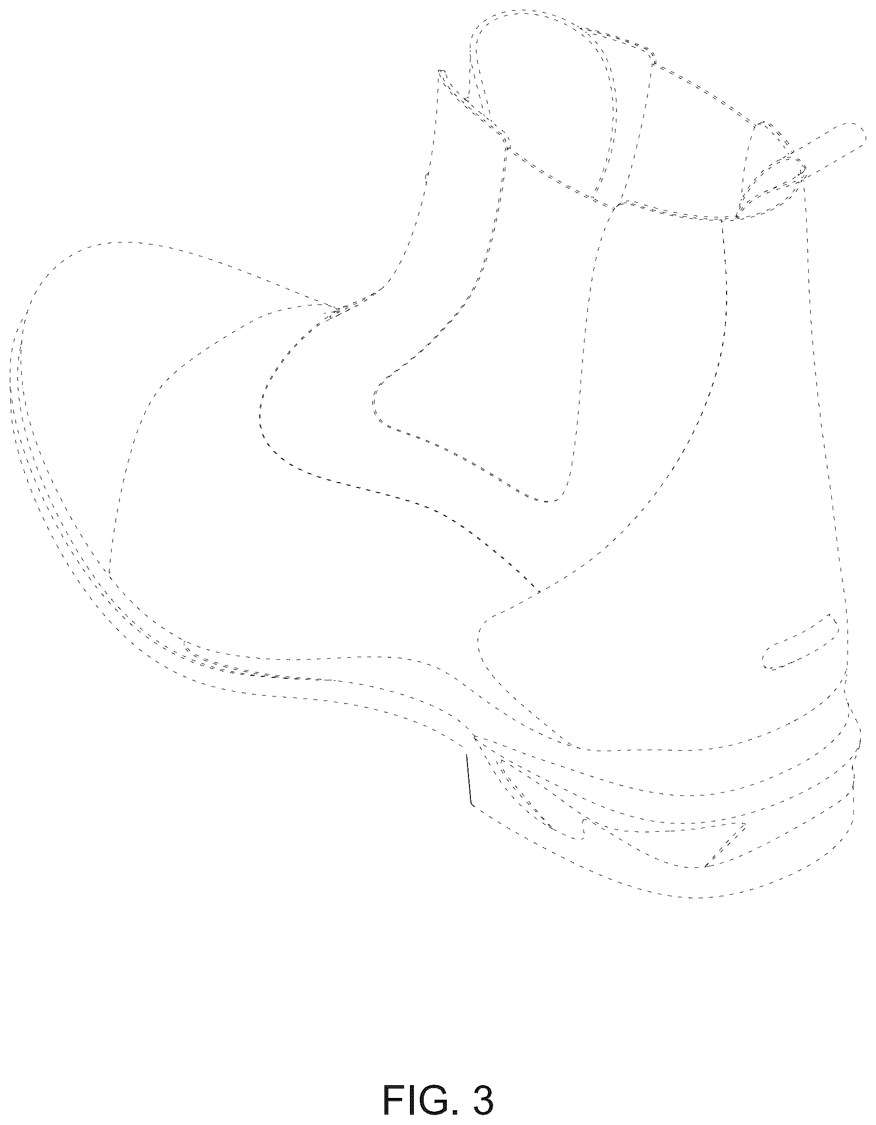 Patent USD1124599 Figure 3 – Footwear outsole