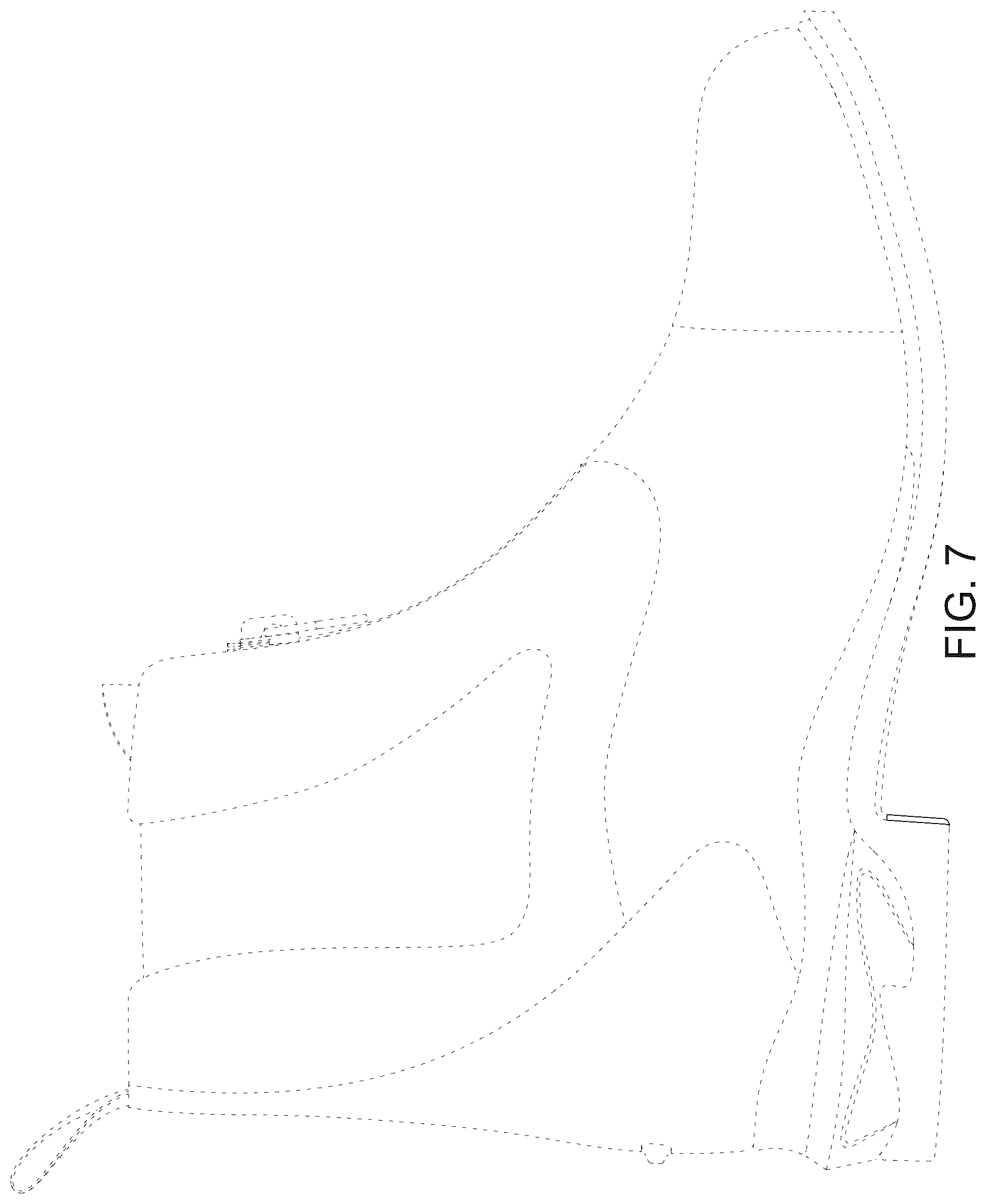 Patent USD1124599 Figure 7 – Footwear outsole