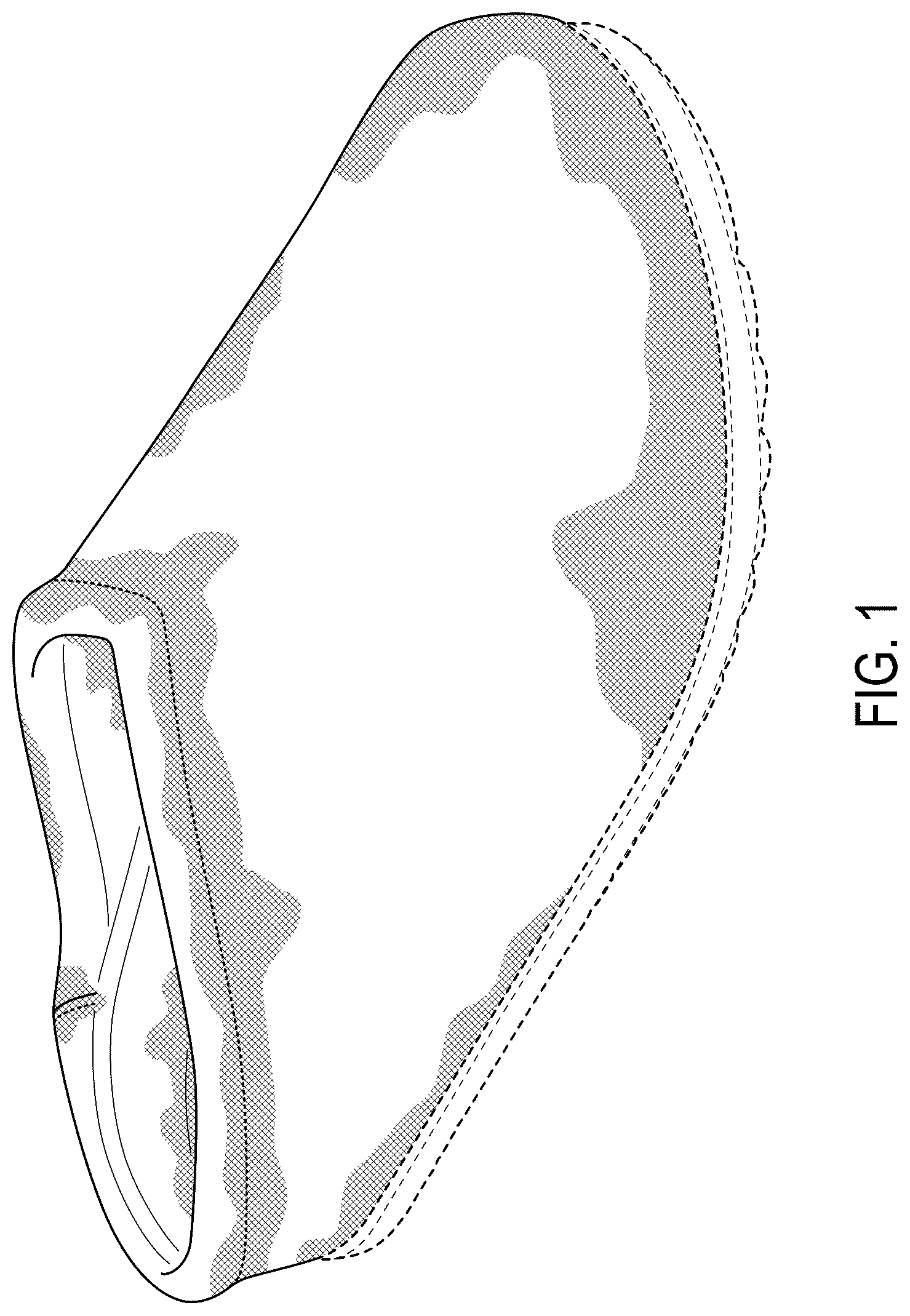 Patent USD1124601 Figure 1 – Shoe