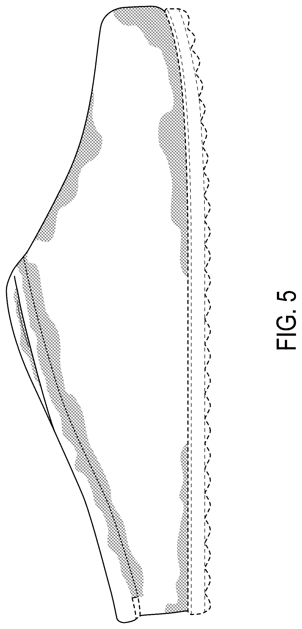 Patent USD1124601 Figure 5 – Shoe