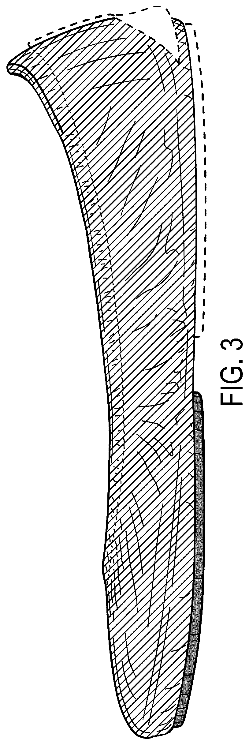 Patent USD1124602 Figure 3 – Ballet shoe with red outsole patch and contrasting upper
