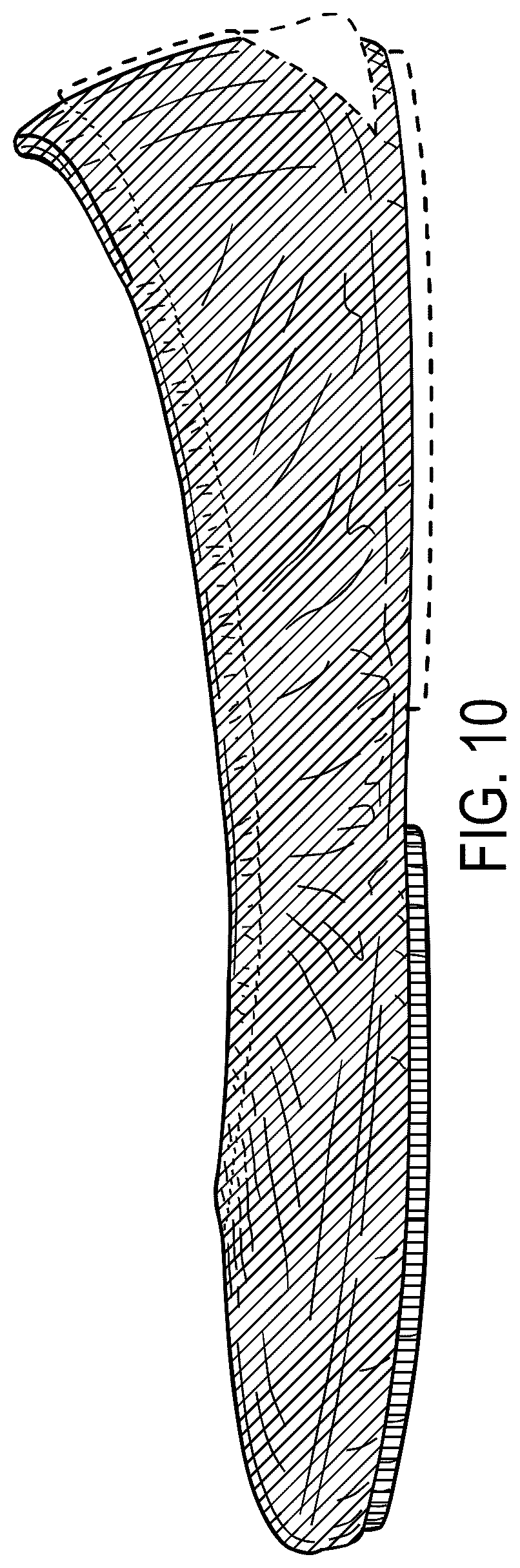 Patent USD1124602 Figure 9 – Ballet shoe with red outsole patch and contrasting upper