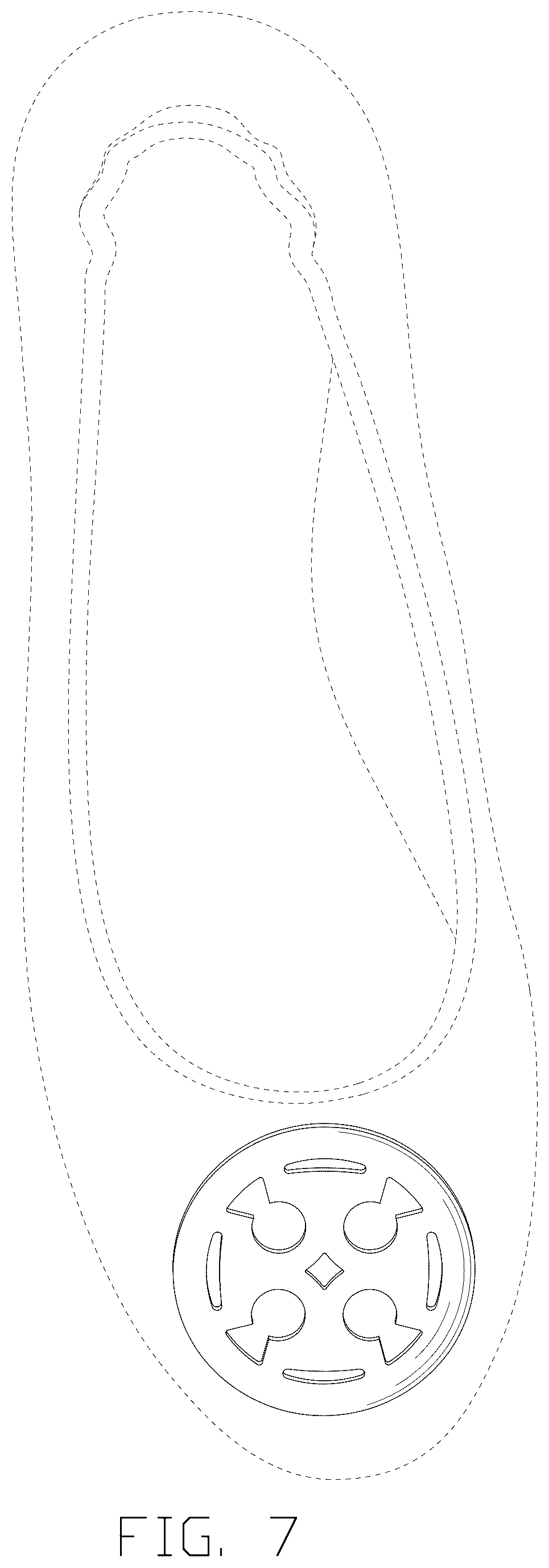 Patent USD1124603 Figure 7 – Shoe