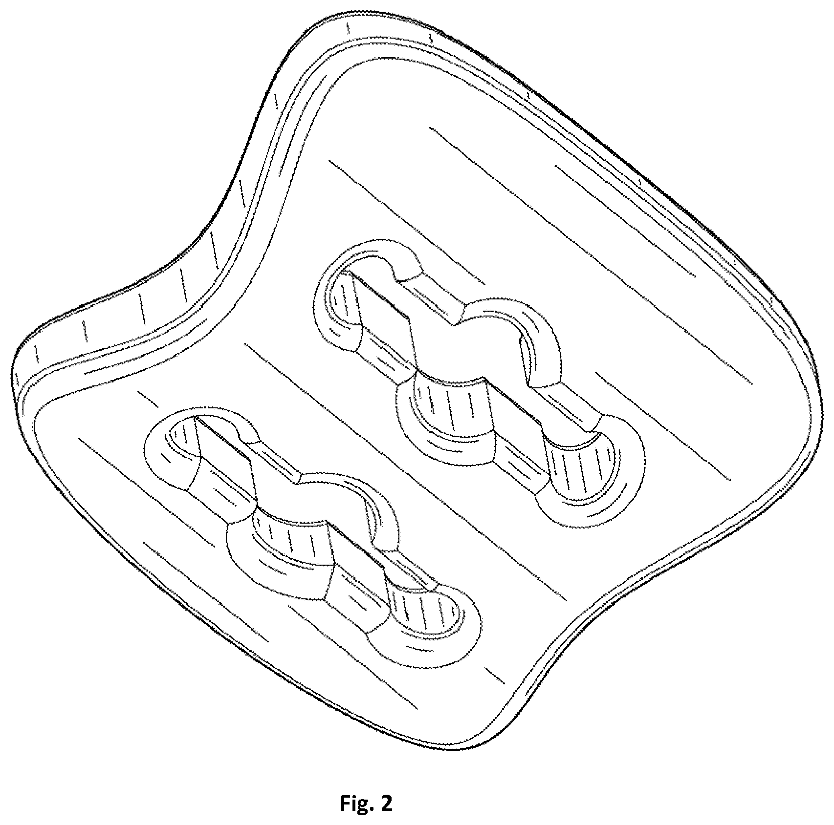 Patent USD1124604 Figure 2 – Shoelace holder