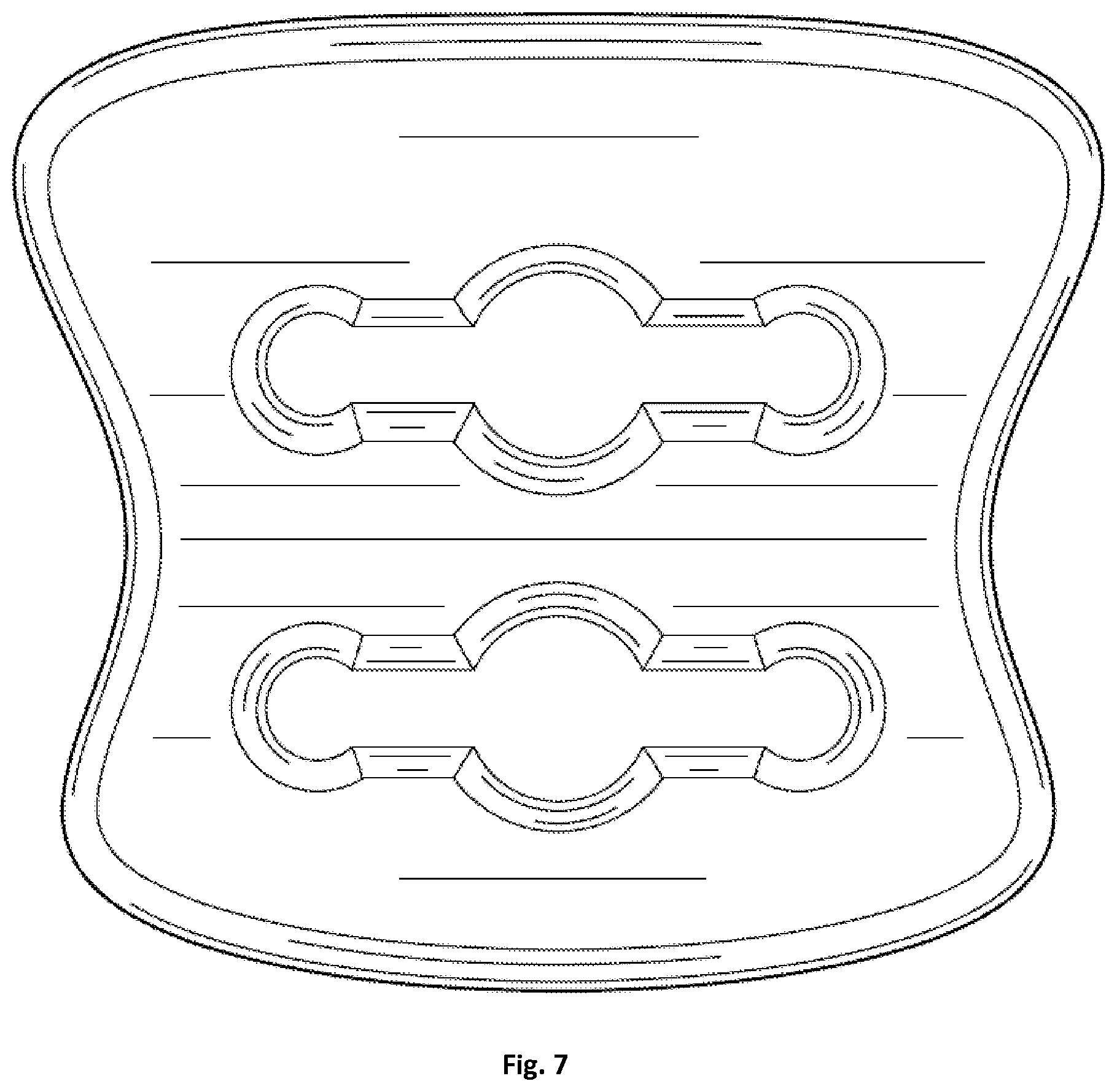 Patent USD1124604 Figure 5 – Shoelace holder
