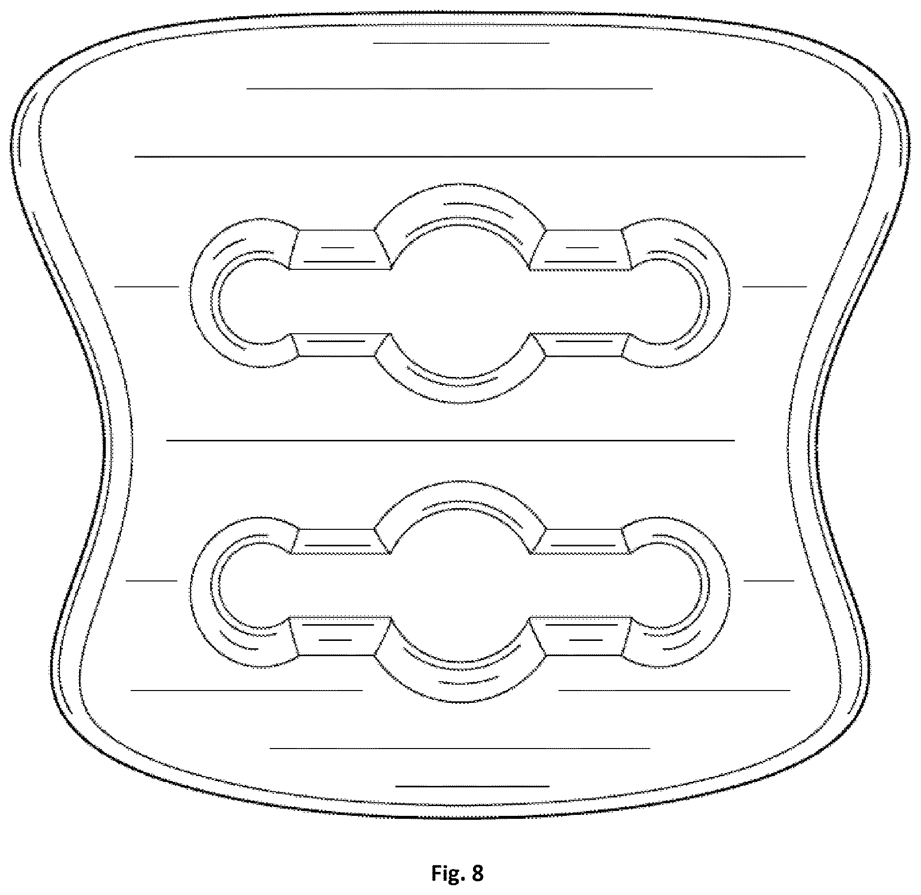 Patent USD1124604 Figure 6 – Shoelace holder