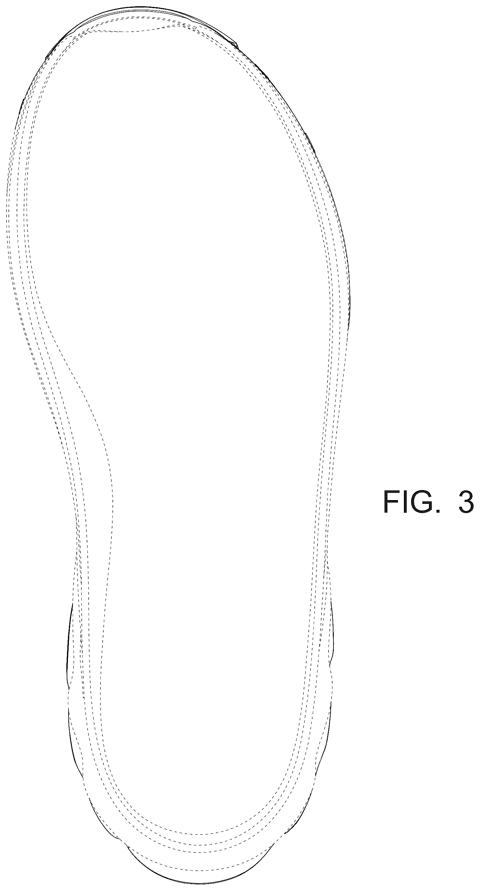Patent USD1124607 Figure 3 – Footwear sole