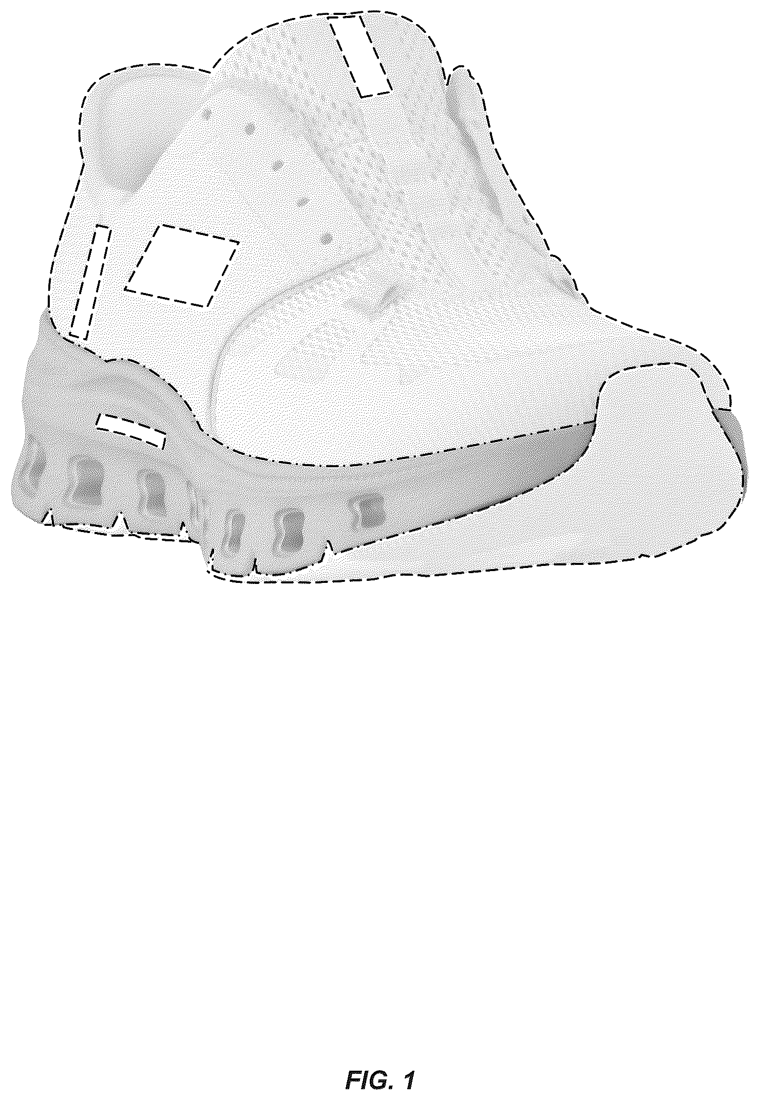 Patent USD1124608 Figure 1 – Midsole periphery