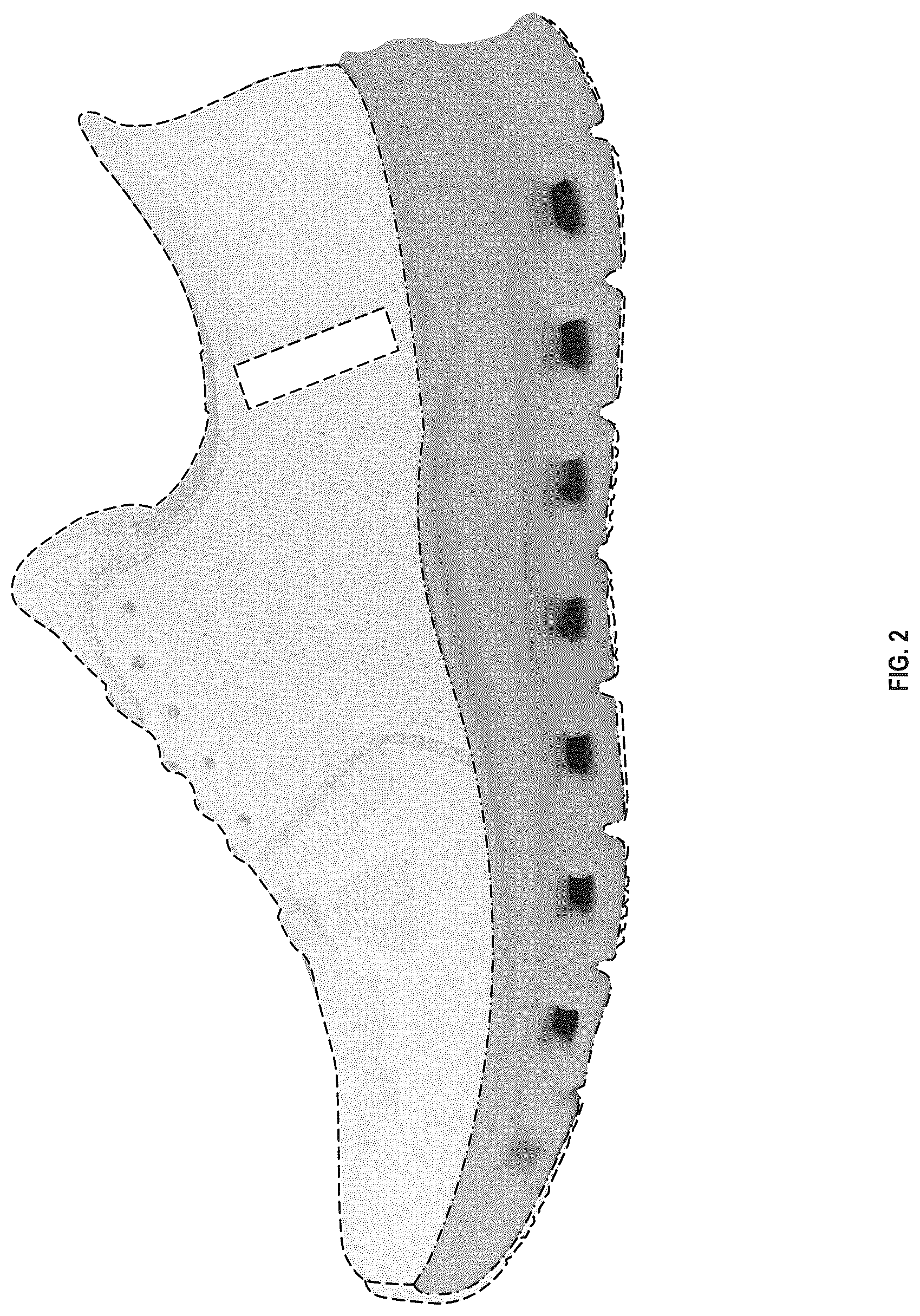 Patent USD1124608 Figure 2 – Midsole periphery