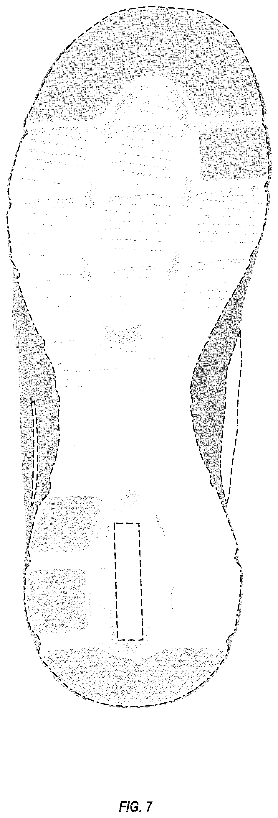 Patent USD1124608 Figure 7 – Midsole periphery