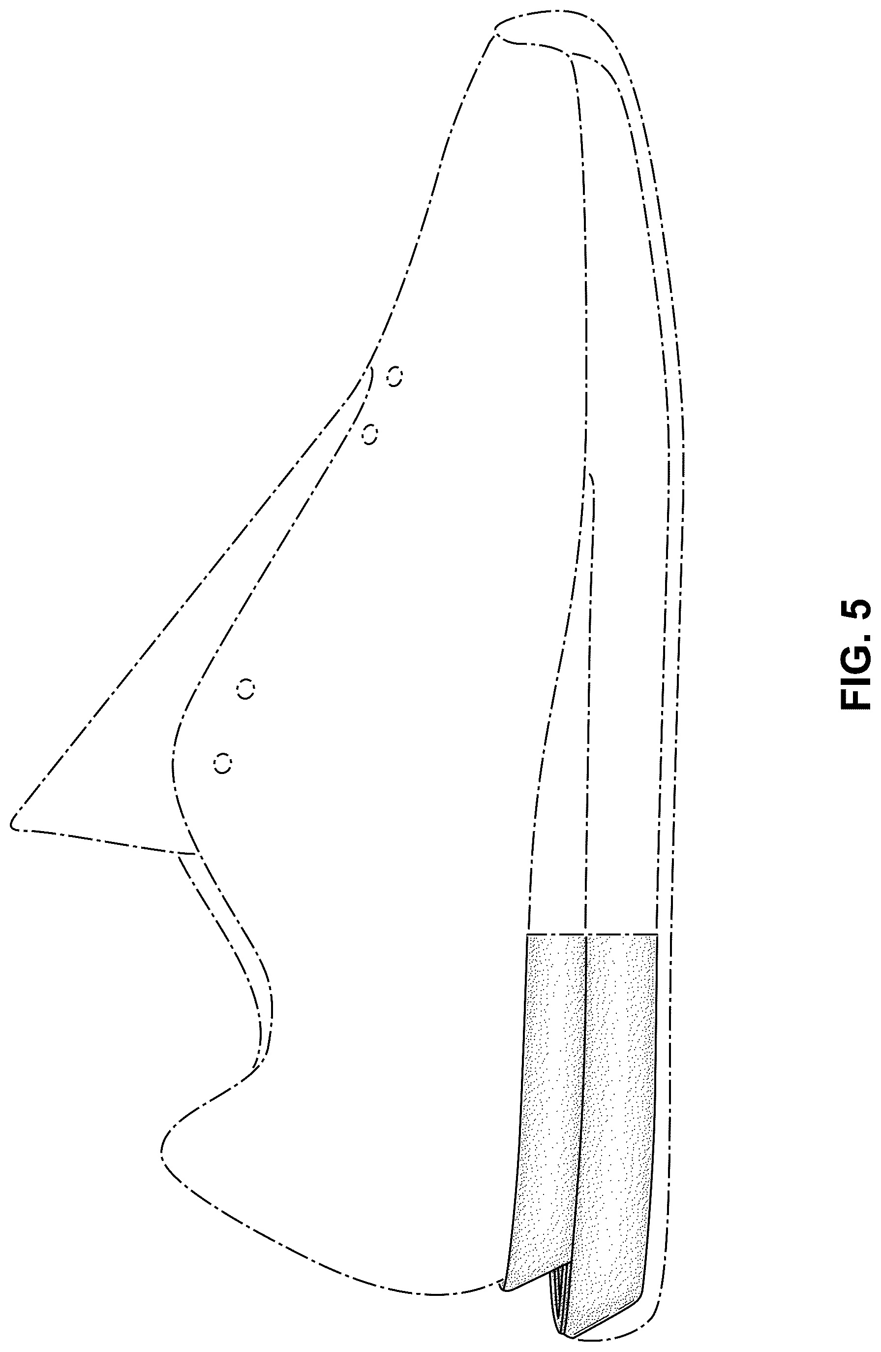 Patent USD1124609 Figure 5 – Shoe