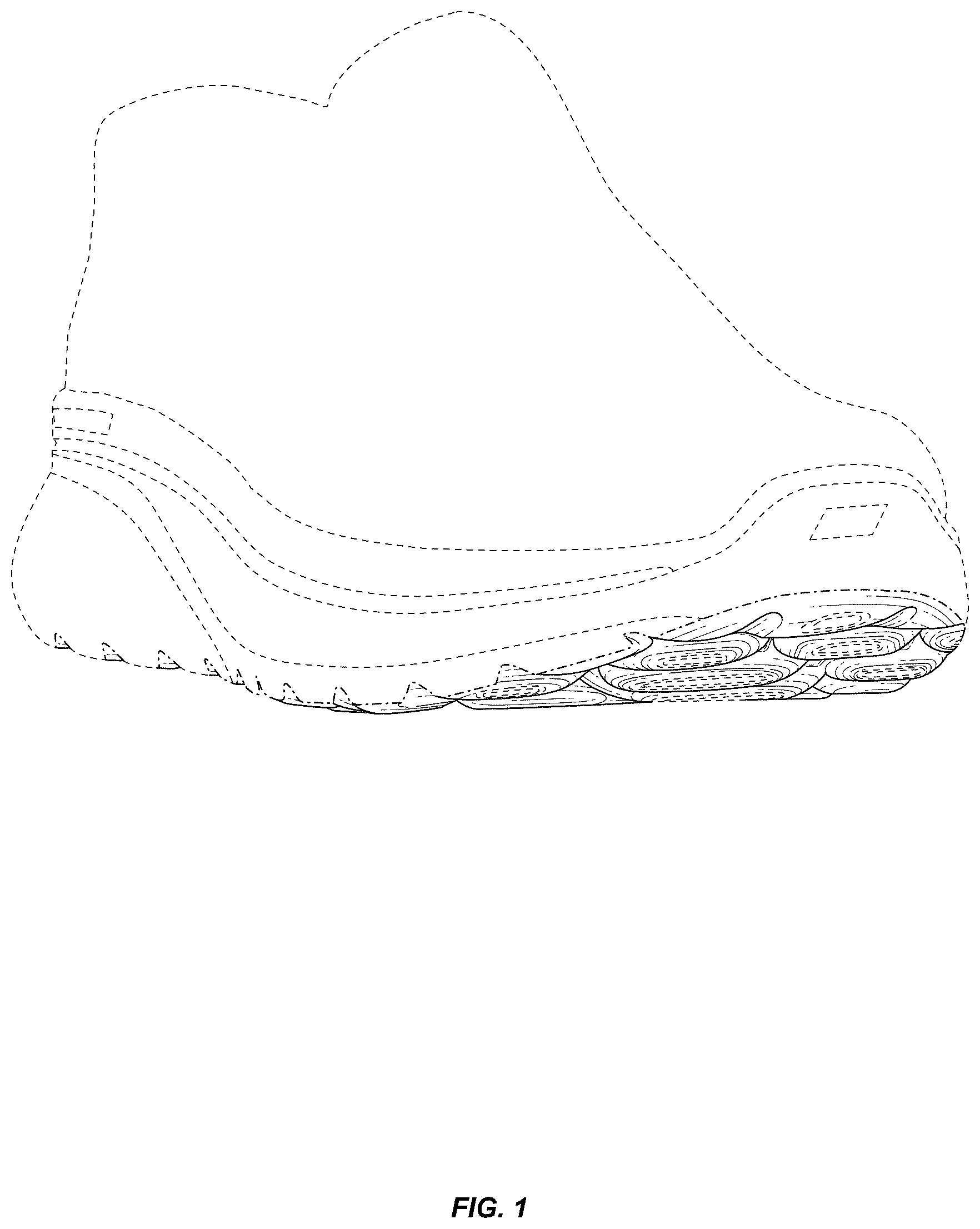 Patent USD1124610 — Outsole bottom — Figure 1