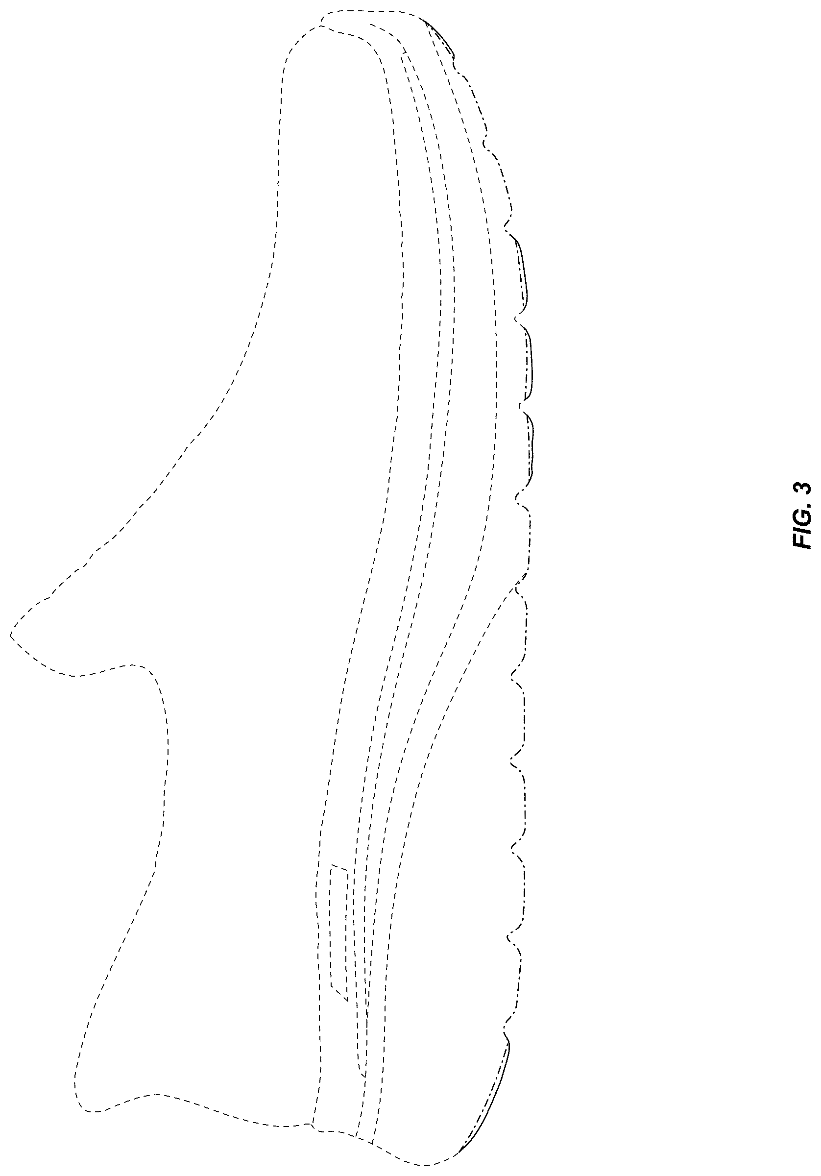 Patent USD1124610 Figure 3 – Outsole bottom