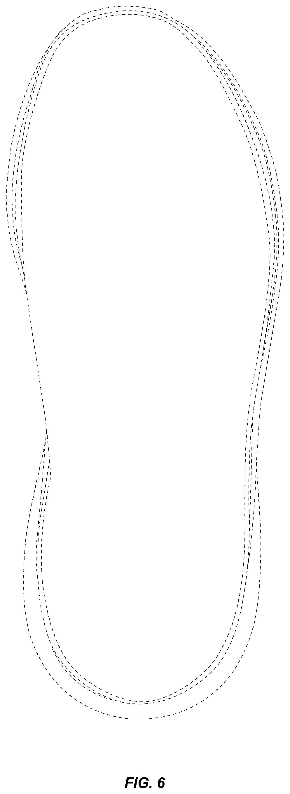 Patent USD1124610 Figure 6 – Outsole bottom