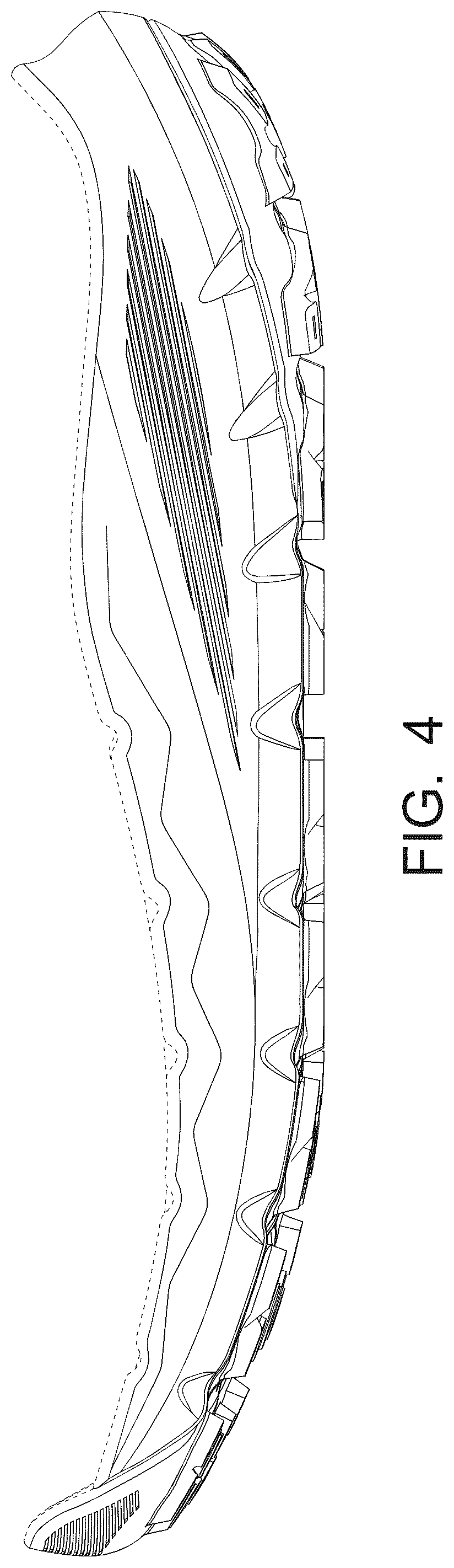 Patent USD1124613 Figure 4 – Footwear sole