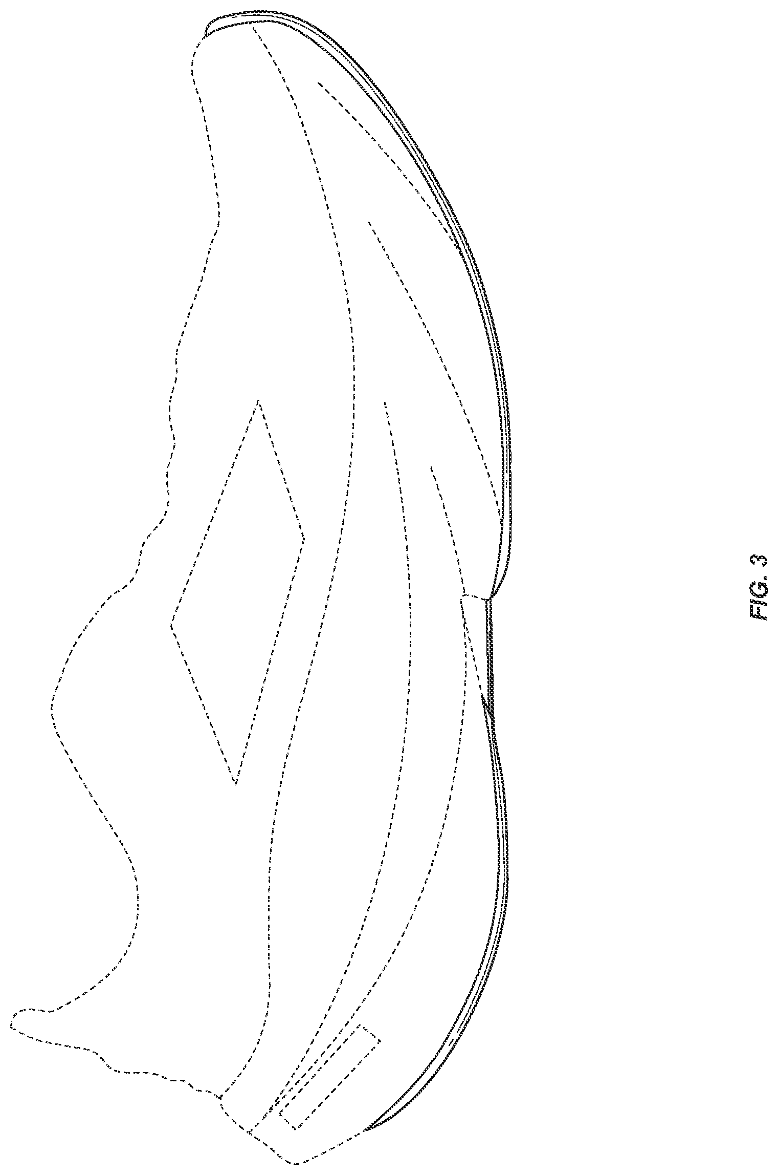 Patent USD1124615 Figure 3 – Outsole bottom