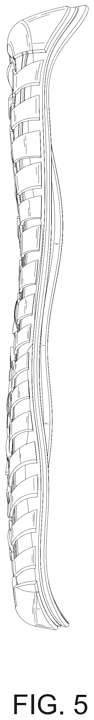 Patent USD1124616 Figure 5 – Shoe sole