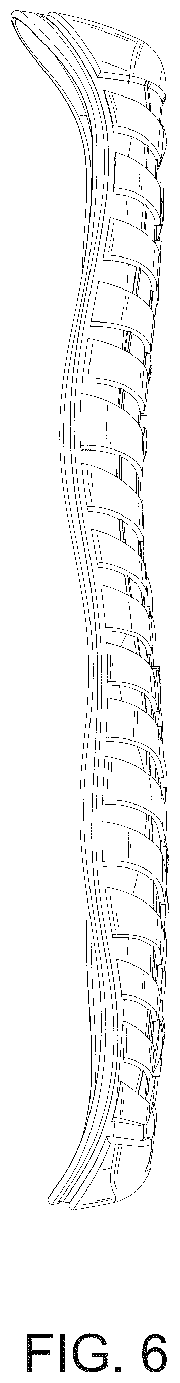 Patent USD1124616 Figure 6 – Shoe sole